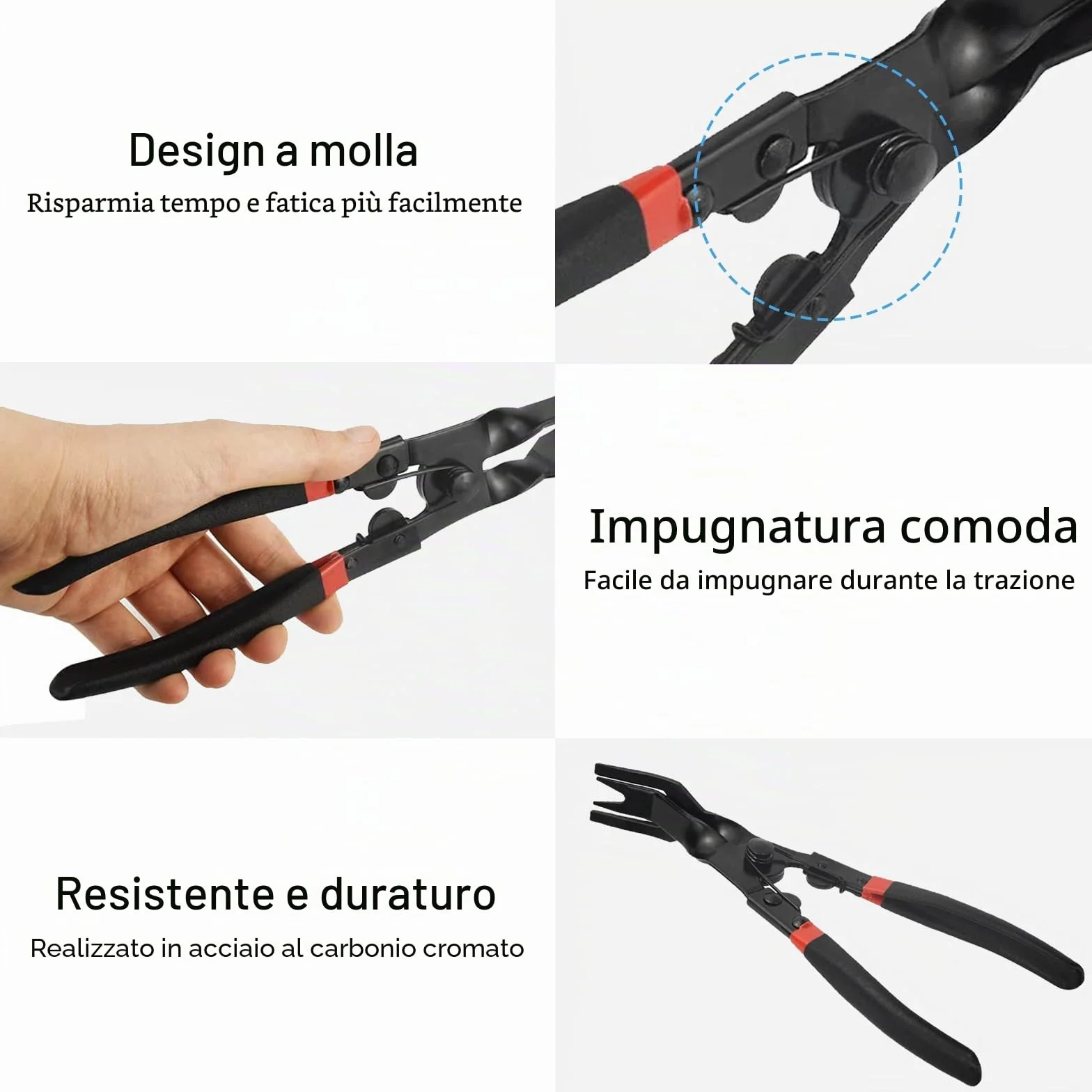 Pinze per Clip Staccare Clip Strumento Rimozione Auto Pinze a Scatto Porta Pannello Rimozione Auto
