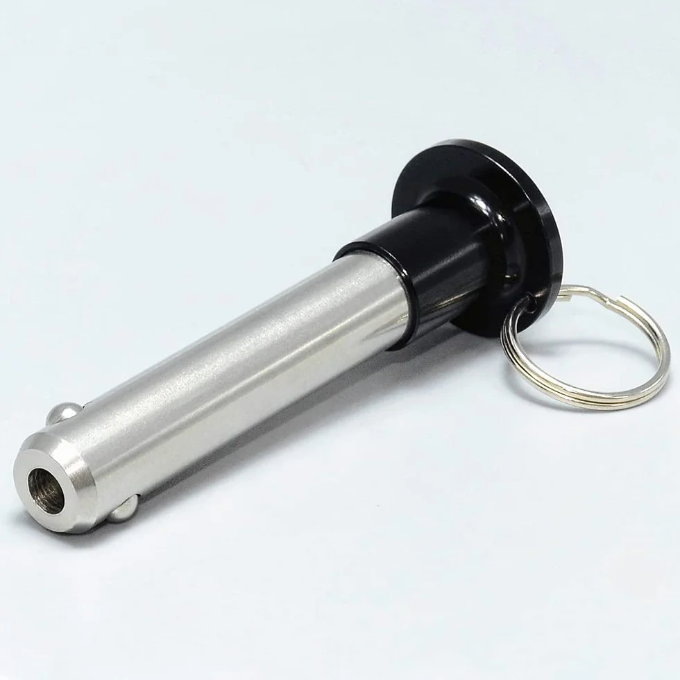 Perni autobloccanti a sfere acciaio inox M6 L40 mm - Perni di bloccaggio sicurezza sgancio rapido