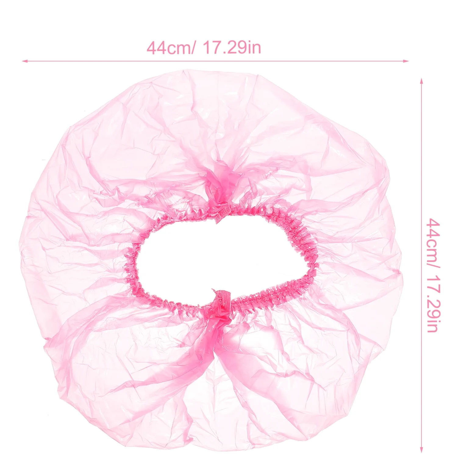 Homoyoyo 500 Pezzi Cuffie Doccia Donna Impermeabili Rosa, Design Elastico Large 44cm, Monouso per Spa, Casa e Cura Estetica Chioma
