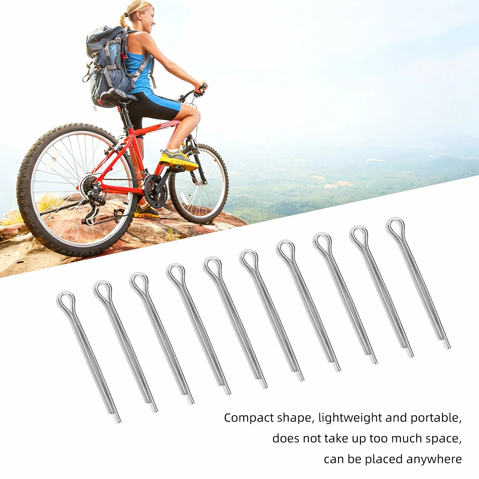 Coppiglie Acciaio Inox 450 Pz, Coppiglia Spine Elastiche, Coppiglia di Bloccaggio per Trattori Auto Riparazioni