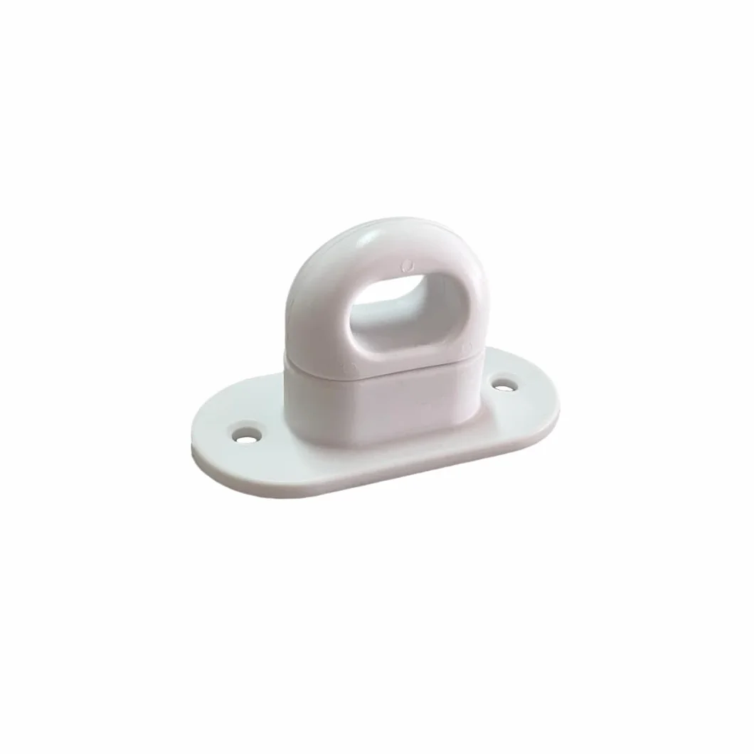 Fermo CAVALLOTTO per Occhiello A Molla Ovale 42 x 22 mm Plastica PVC Girevole Bianco