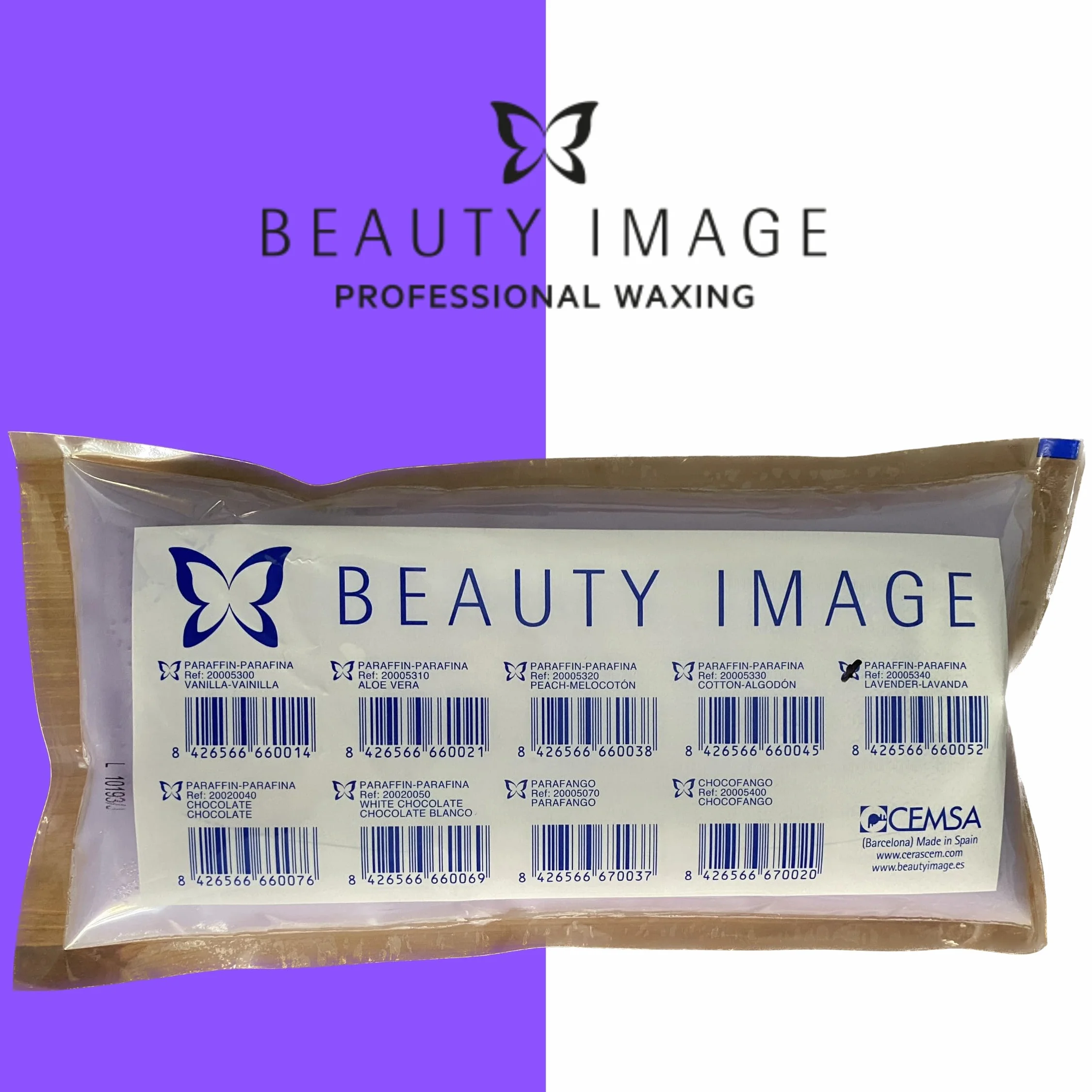 Beauty Image BI Paraffins con Oli Essenziali e Aroma di Lavanda - Idratazione di Lusso e Depilazione - Parafina per Mani e Piedi