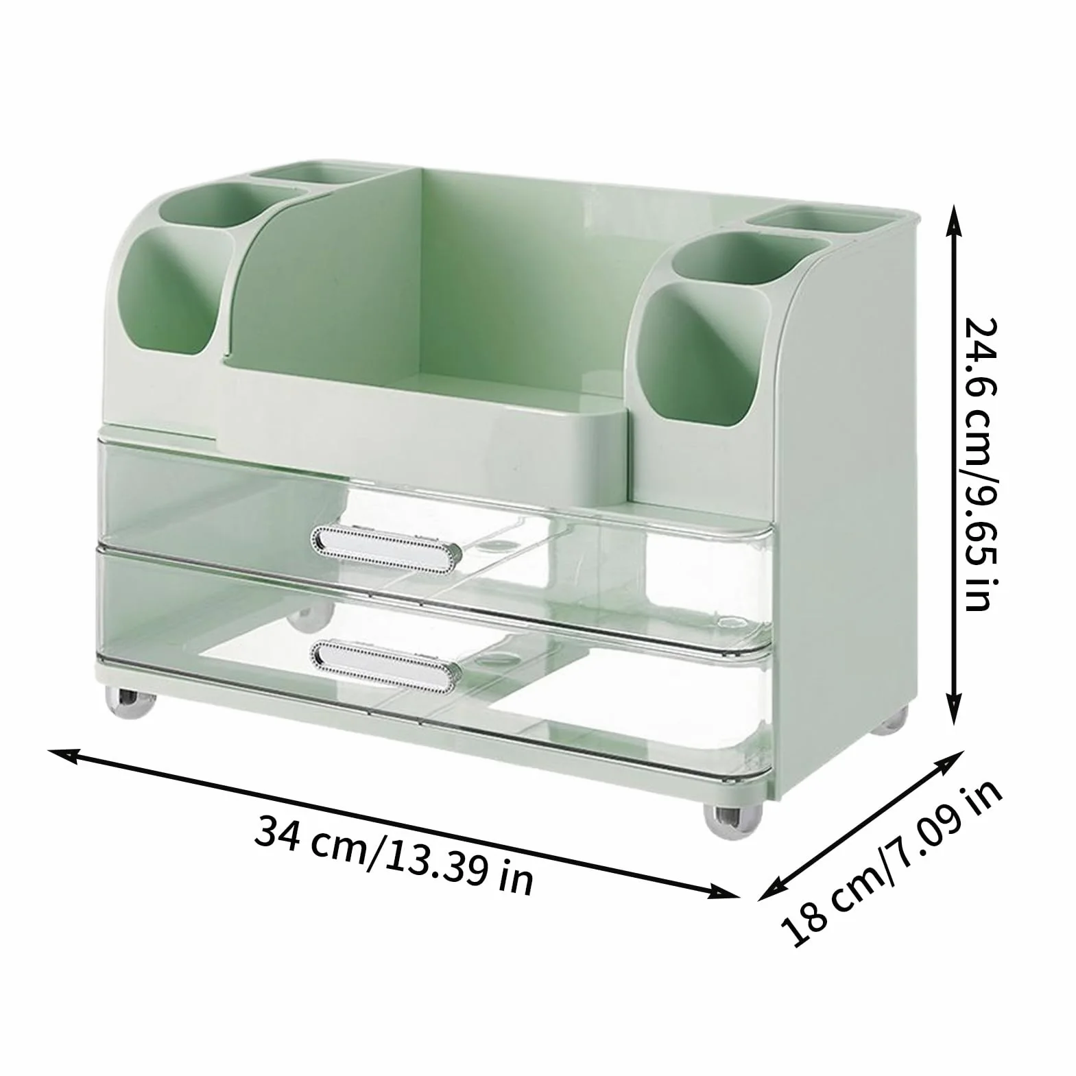 Organizzatore per il trucco, portaoggetti per cosmetici da donna - Organizzatore di stoccaggio Trucco Medicina Gioielli Hobby Scrivania Dormitorio Camera da Armadio
