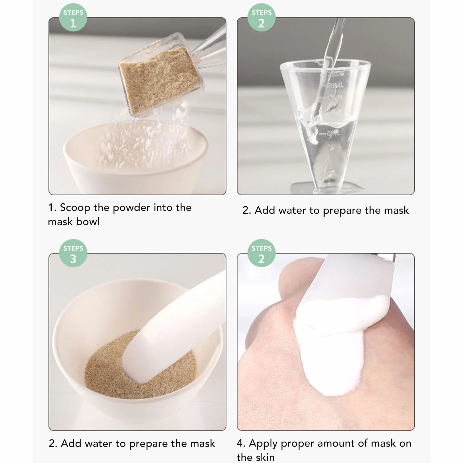 Set di Ciotole per Maschera per il Viso, Kit di Miscelazione per Maschera di Argilla Faite con Ciotola per Maschera in Silicone, Pennello per Maschera e Spatola per il Salone