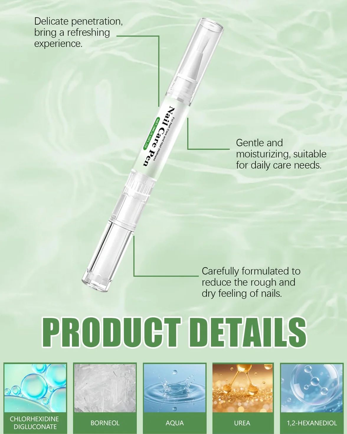 Health Routine Nail Care Pen – Cura Cosmetica in Caso di Infezione Fungina delle Unghie in Modo Rapido ed Efficace | Per Unghie delle Mani e dei Piedi Curate | nail care pen per micosi