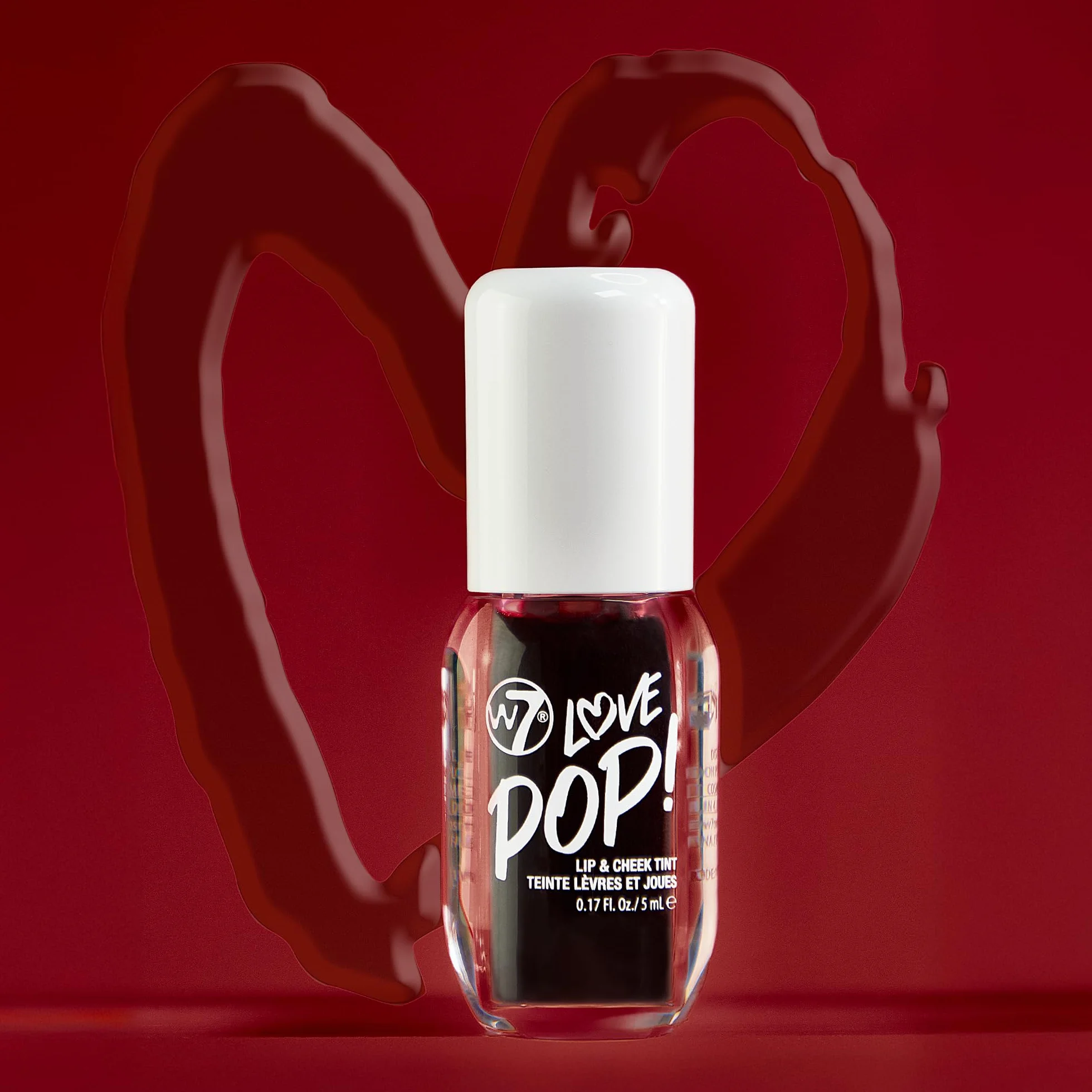 W7 Pop Duo - Set regalo per trucco Love Pop Lip & Cheek Tint + Light Pop Liquid Highlighter - Colore costruibile, Juicy Tint & Glow - 2 x 5 ml