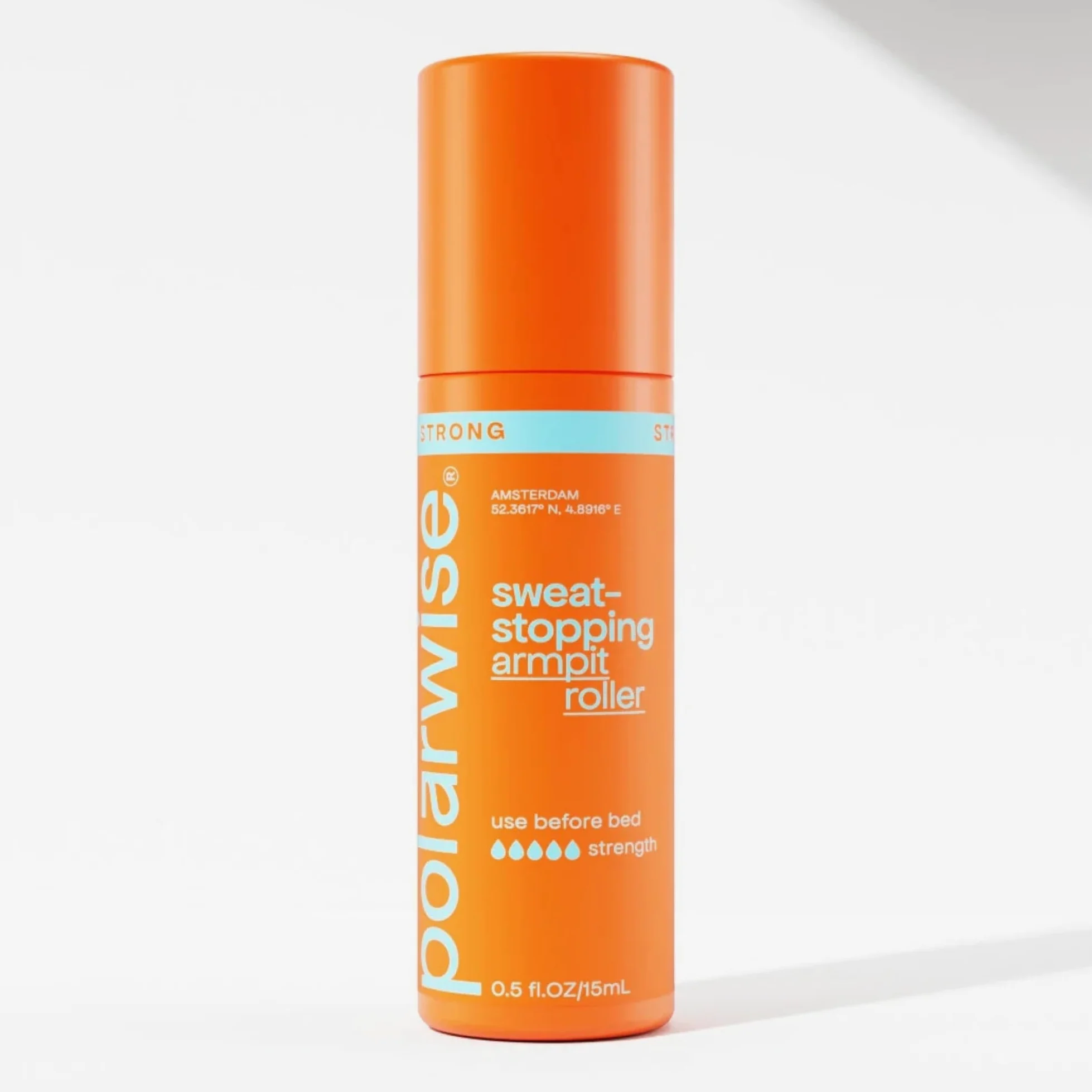 Polarwise Strong Mist Antitraspirante Roller: 100% privo di odore di sudore e macchie – 1 applicazione previene la sudorazione (eccessiva) per 3 – 7 giorni – Deodorante