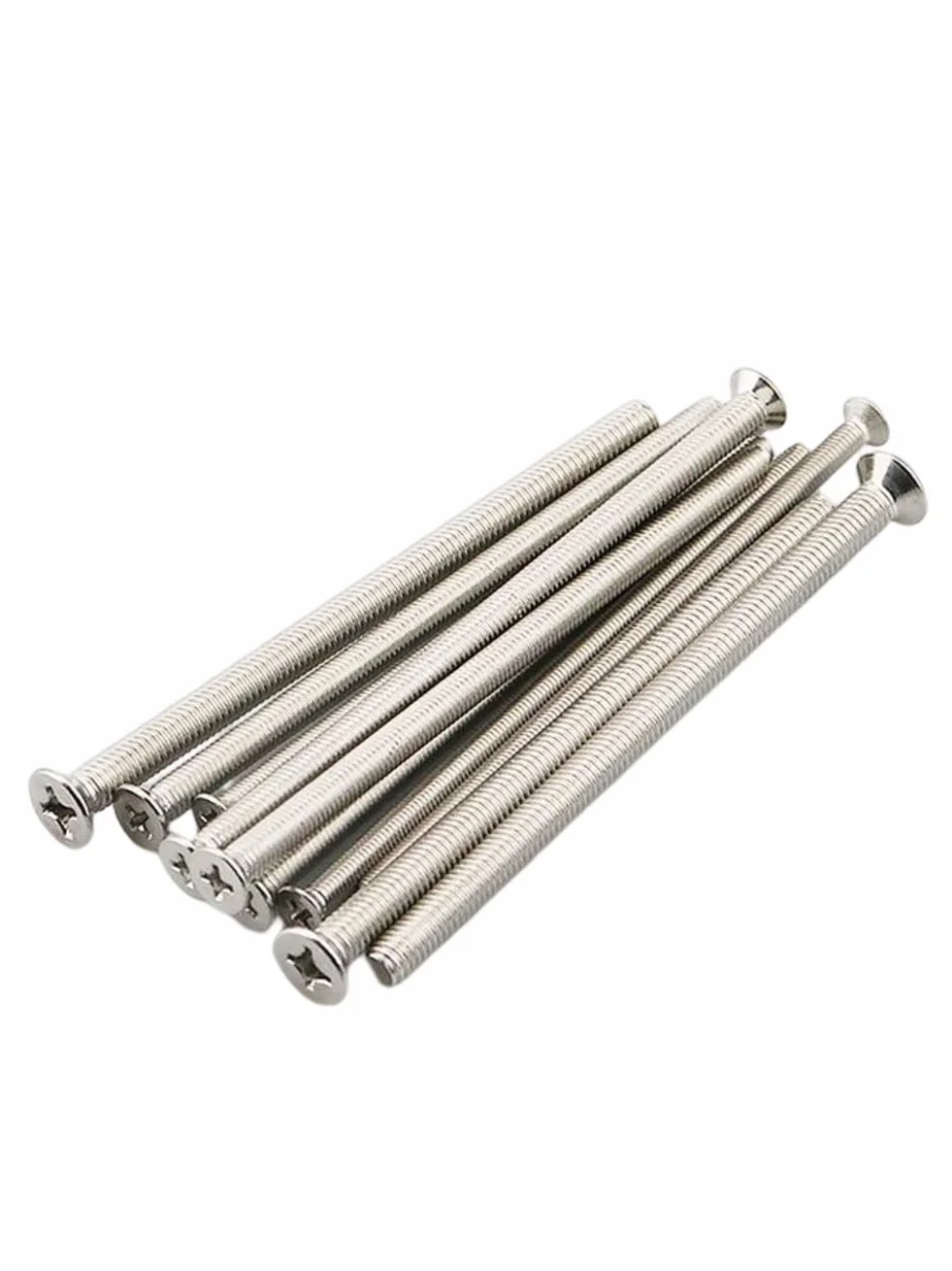 2 Viti a Testa Piatta Svasata Estesa Acciaio Inossidabile 304 M5 x 120 mm