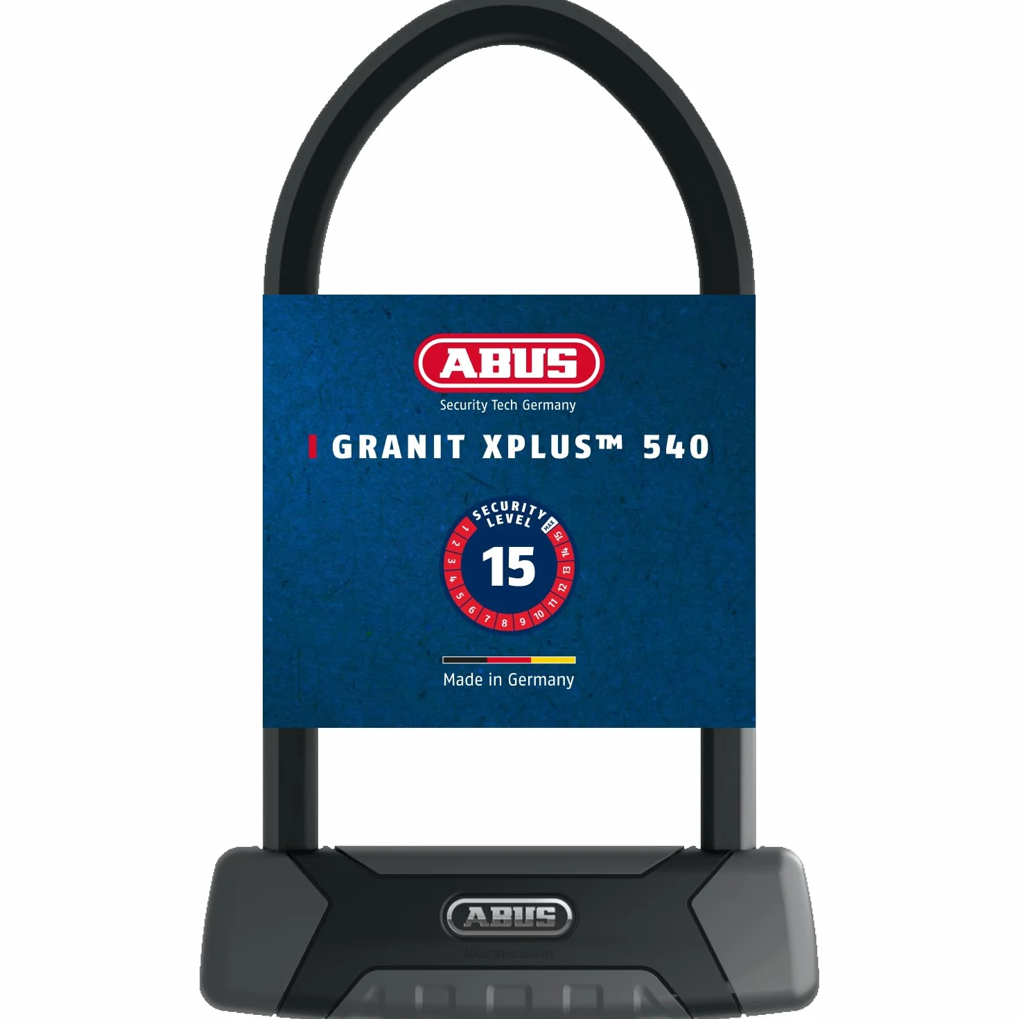 ABUS U-Lock Granit XPlus 540 Lucchetto per Bicicletta Serratura parabolica Livello di Sicurezza 15