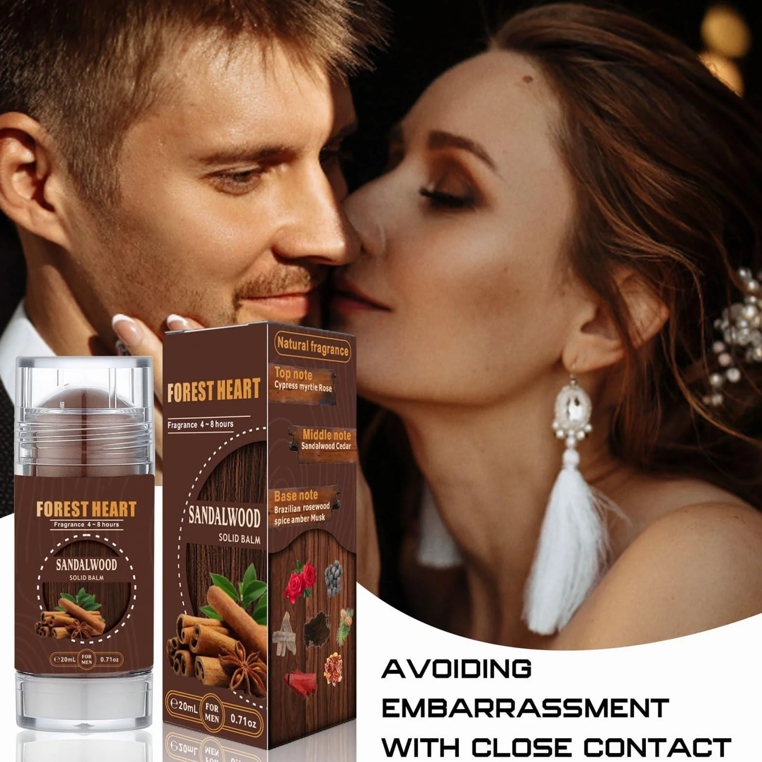 Woody Fragranza Solido Balsamo Profumo, Balsamo Solido Profumo per Donne e Uomini, Balsamo Portatile Profumo Idrata e Ammorbidisce La Pelle Secca Adatto Per Viaggi E Uso Quotidiano, Ricarica Il Tuo