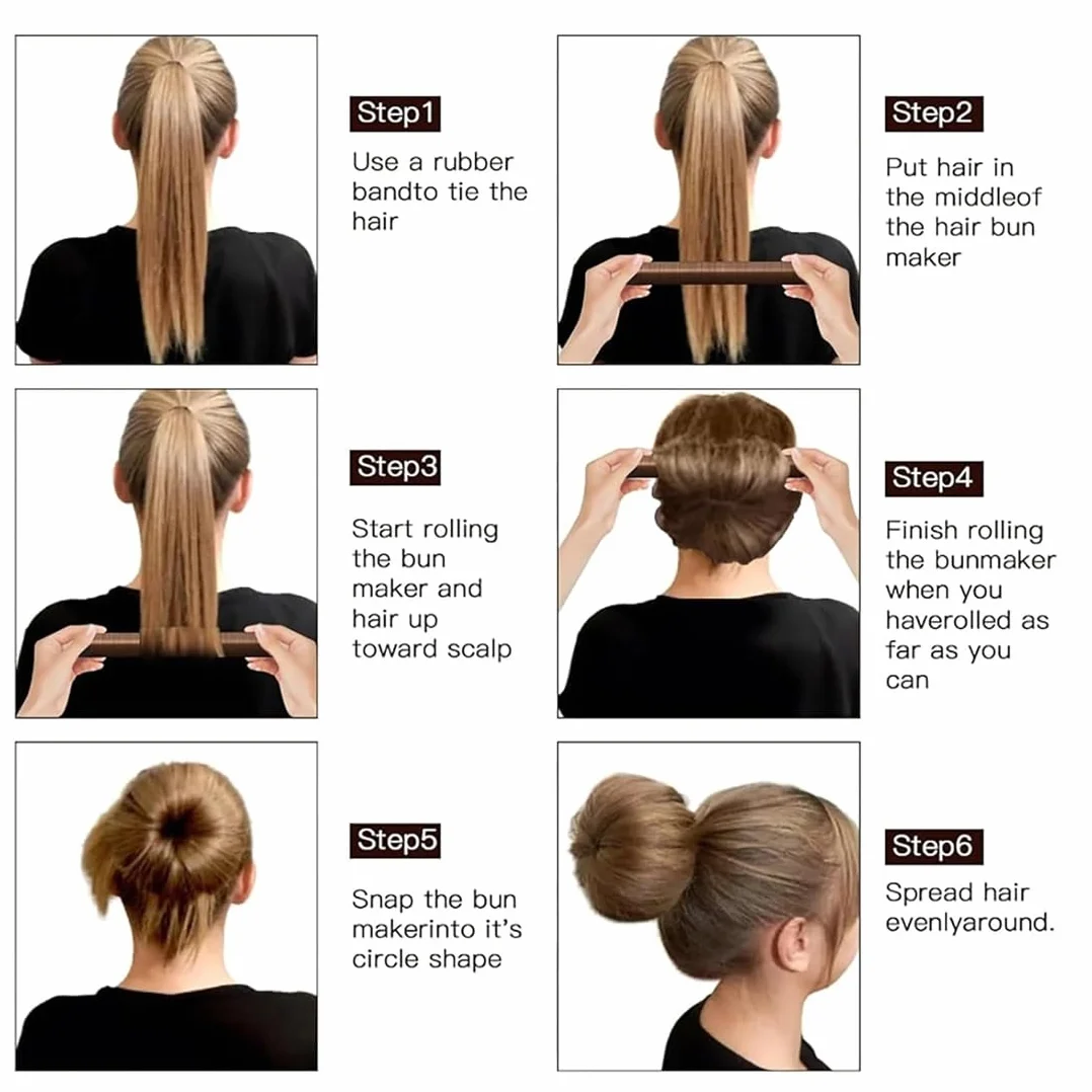 3 Pezzi Chignon per Ciambella,Chignon Facile Per Capelli Chignon Bun Maker, Fashion Hair Styling Clip Hairstyle DIY Tool per Ragazza Donne