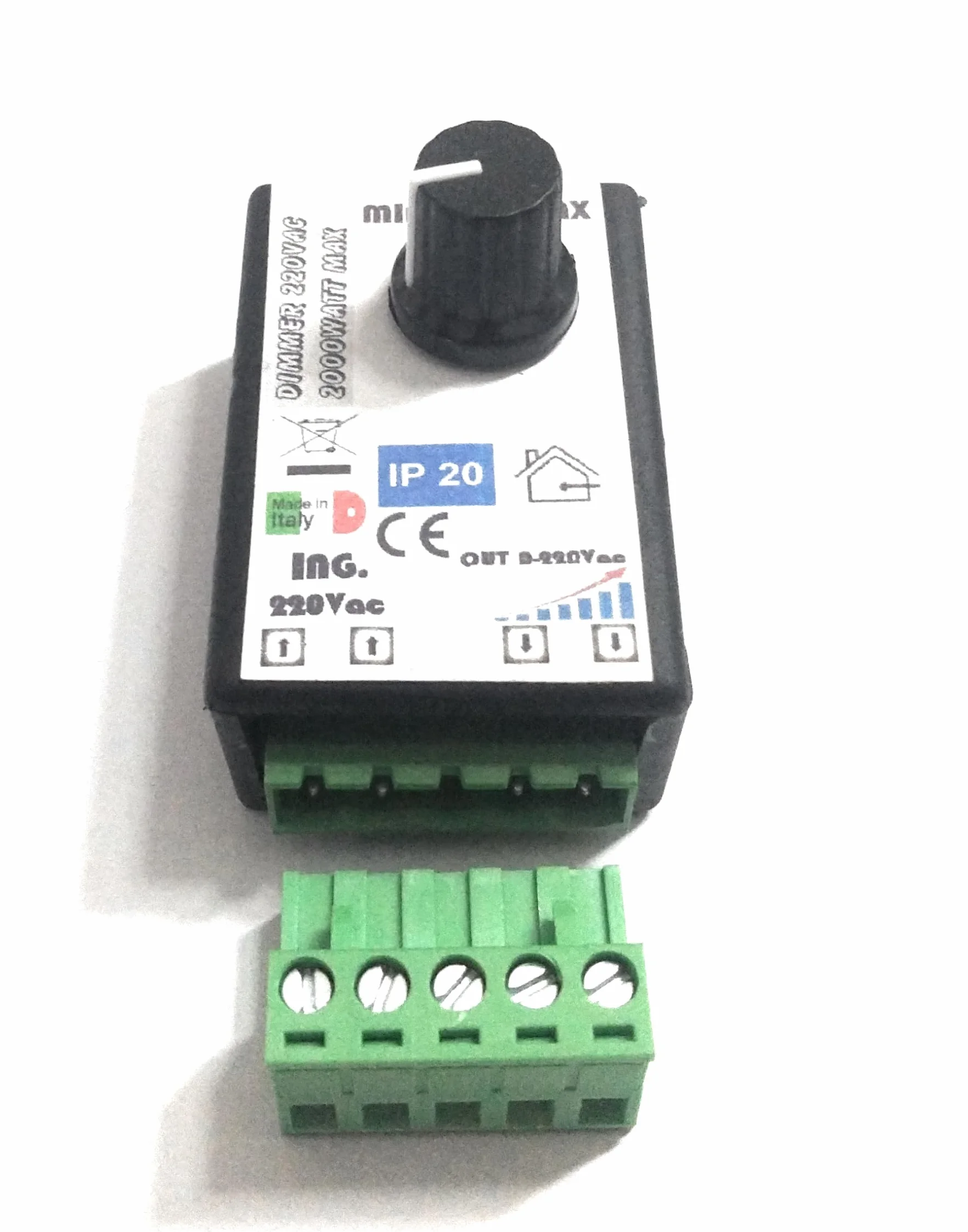 Dimmer 220V 2000W PWM SCR Triac Regolatore Tensione Motori Lampade Ventole 50-220V