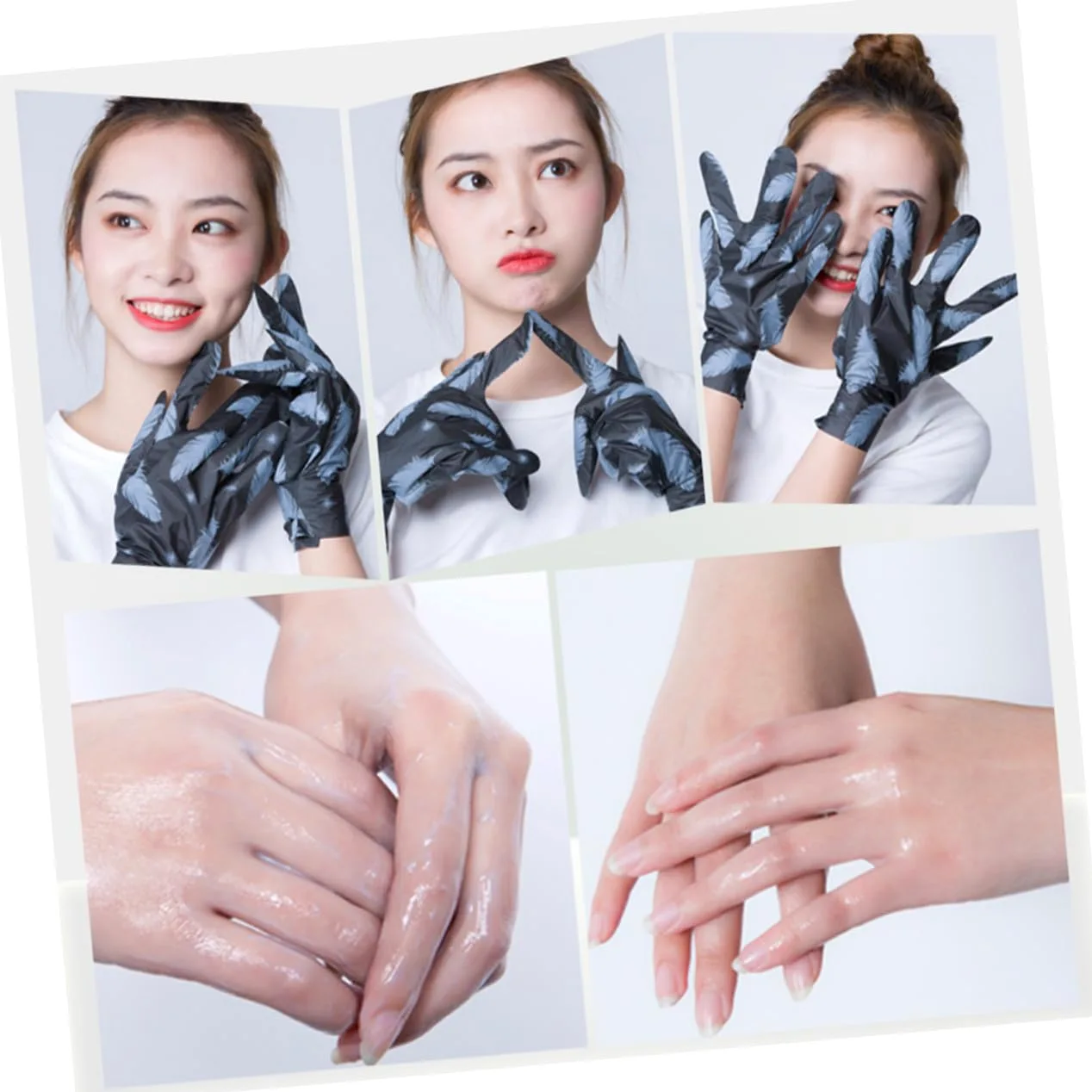 Healvian 3paia Maschera Idratante e Sbiancante Per Mani Vulcanica Guanti Esfolianti Per Rimuovere Cuticole e Mani Secche Trattamento Naturale Per Morbida e Idratata Per Uso Quotidiano e
