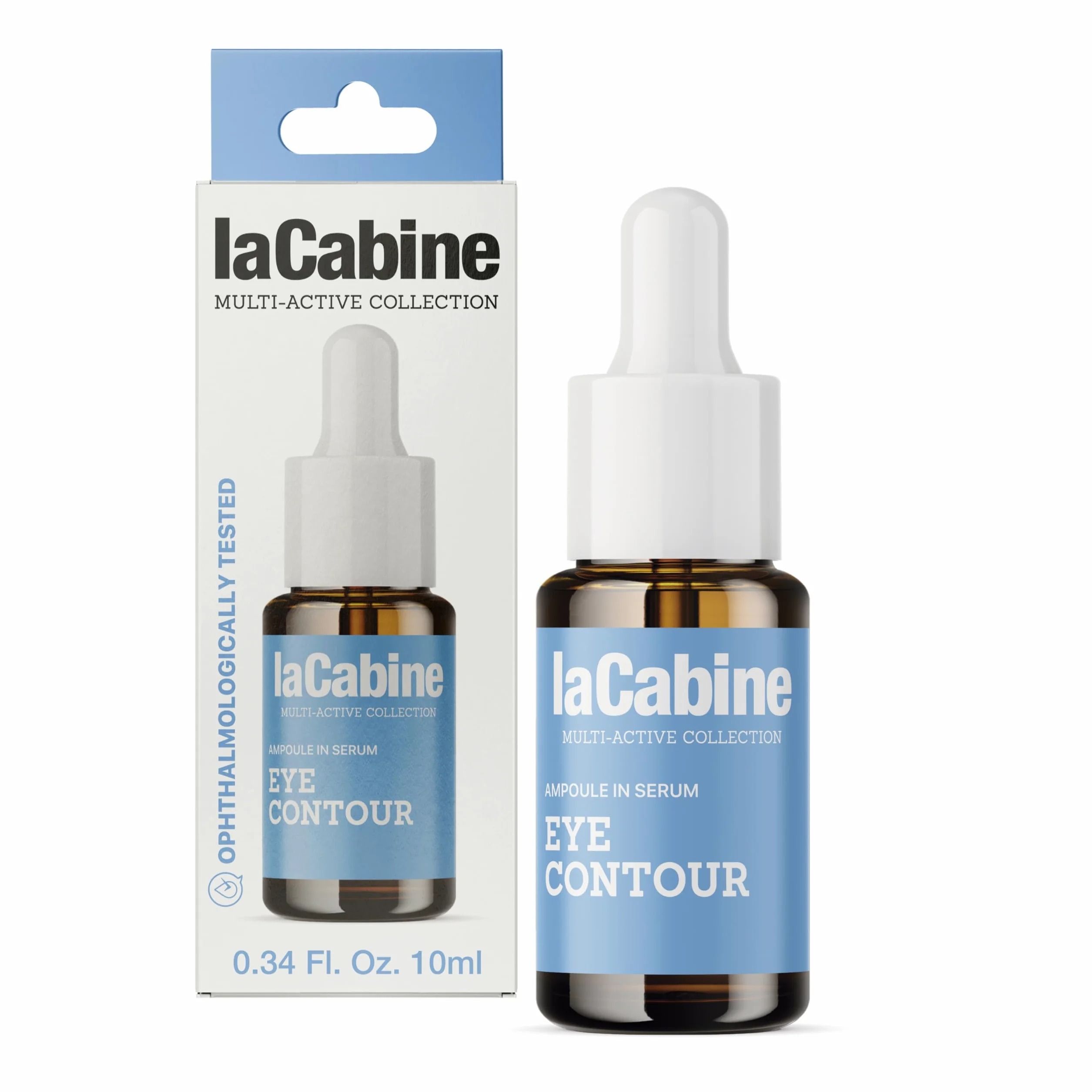 laCabine Eye Contour Siero 10ml | Aiuta a ridurre borse, occhiaie e rughe | Con Caffeina, Peptidi, Acido Ialuronico