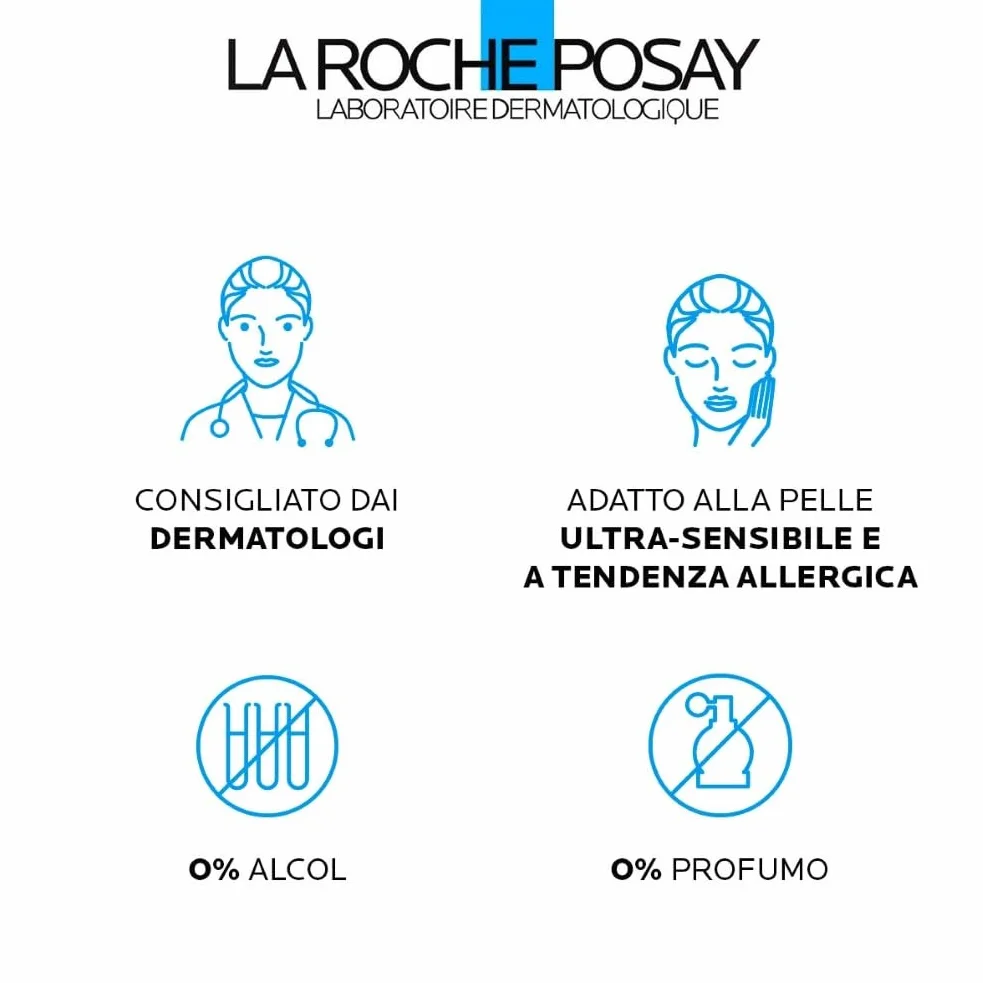 La Roche Posay Toleriane, Fluido Detergente e Struccante, Per Pelle Sensibile e Reattiva, Pelle Detersa a Fondo e Lenita, Irritazioni e Rossori Ridotti, Con Glicerina Idratante, 400 ml