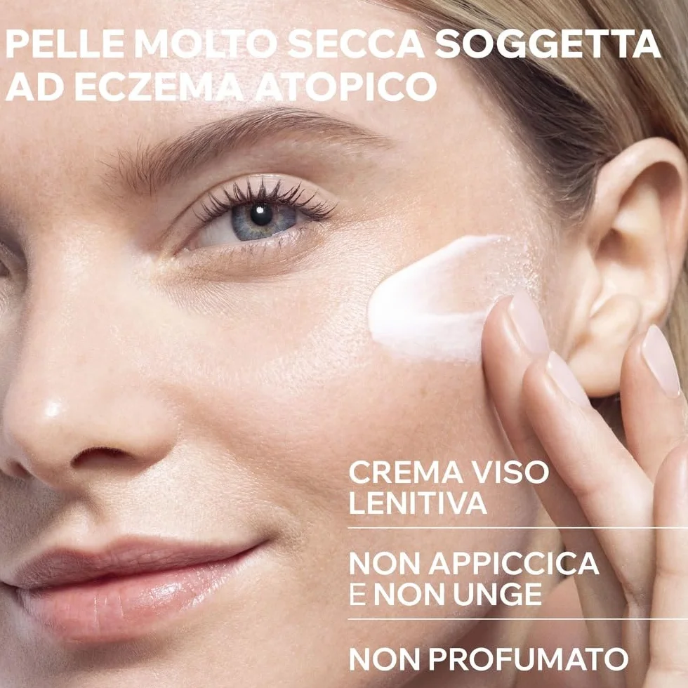 Uriage Xemose Crema Viso Lenitiva Nutriente per Pelle Secca, soggette ad Eczema Atopico con Burro di Karitè 10% - Idratazione 24H, Nutre, Lenisce e Protegge - Non Appiccica, Non Unge - non profumato