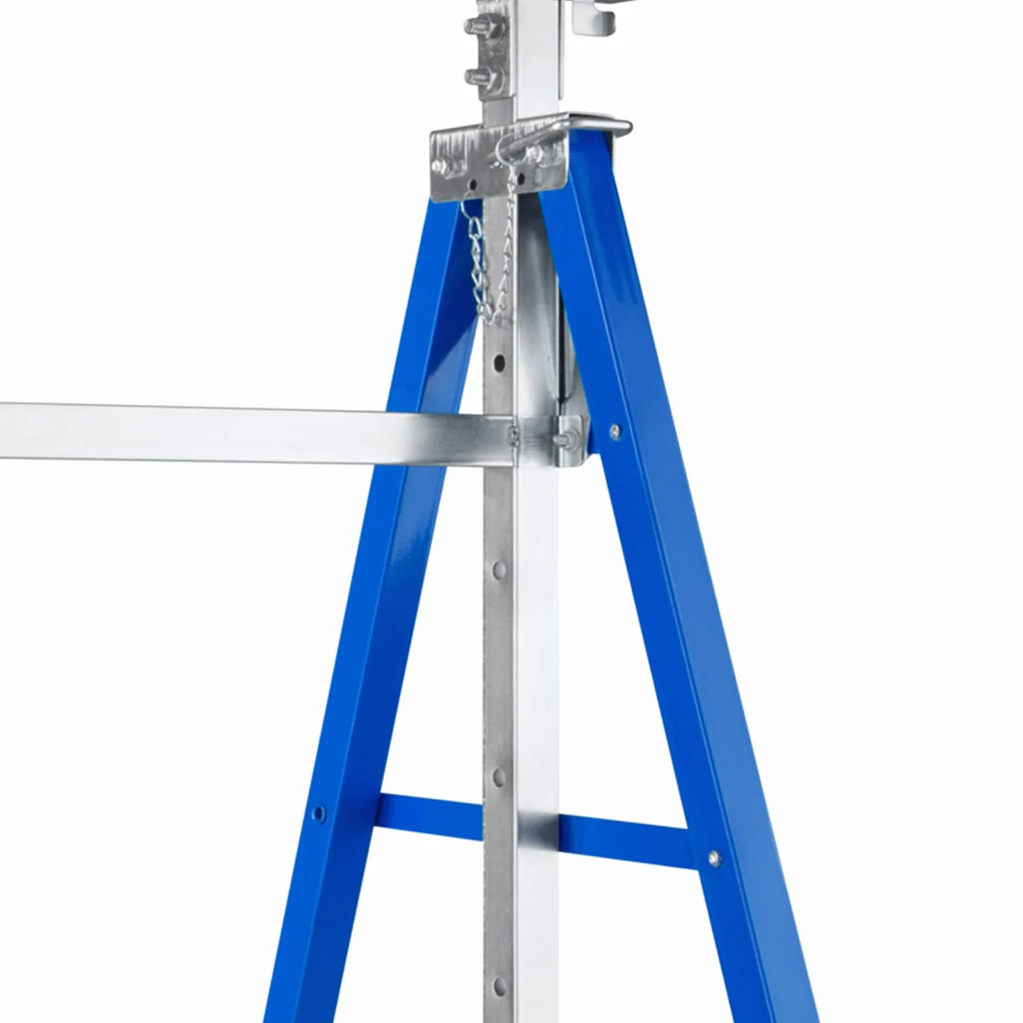 Cavalletti da lavoro regolabili in altezza 200 kg, 7 altezze 80-130 cm, pieghevoli, Fiqops