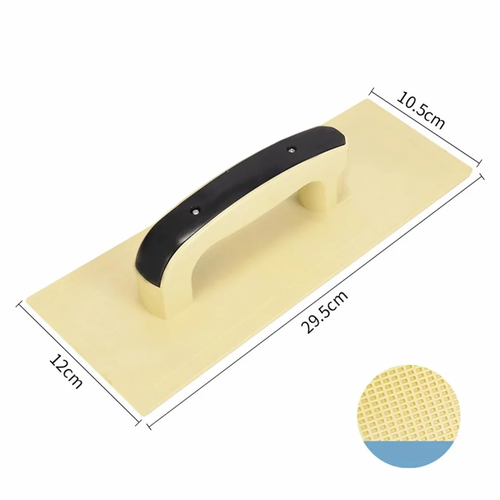Strumento per lisciare cartongesso con lama in plastica, manico ergonomico, spazzola per stucco da parete, Dur(ROSSO)