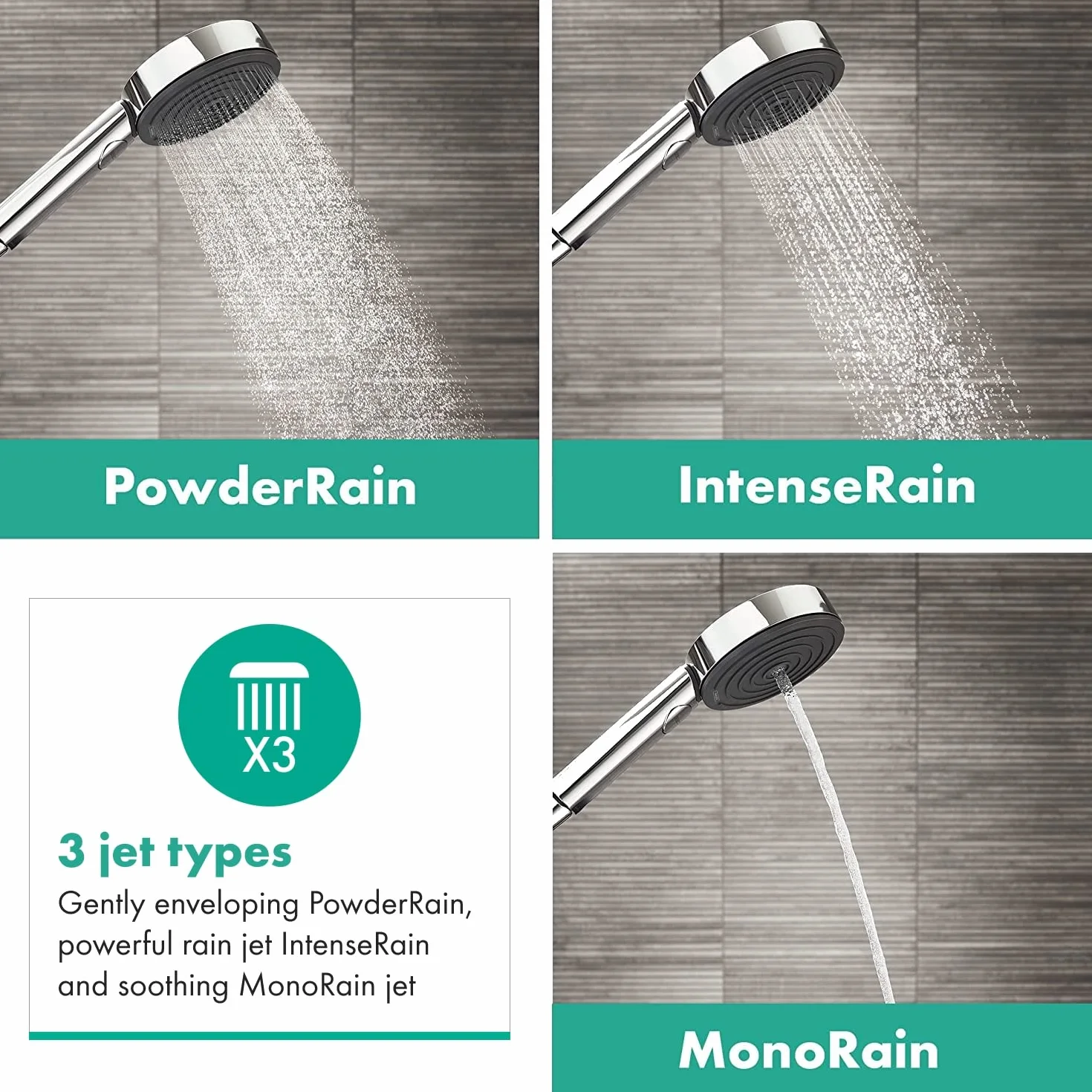 hansgrohe Pulsify Select S Soffione doccia rotondo 105 mm cromo EcoSmart 9 l/min 3 getti anticalcare