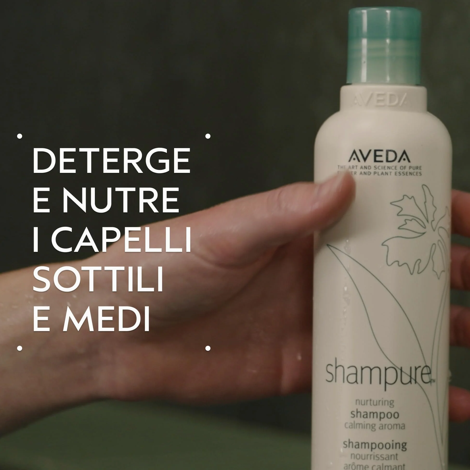 Aveda Shampure Routine: Shampoo nutriente per capelli da sottili a med (250ml) + Balsamo nutriente per capelli sottili e medi (250ml) - Aroma calmante di lavanda e ylang ylang