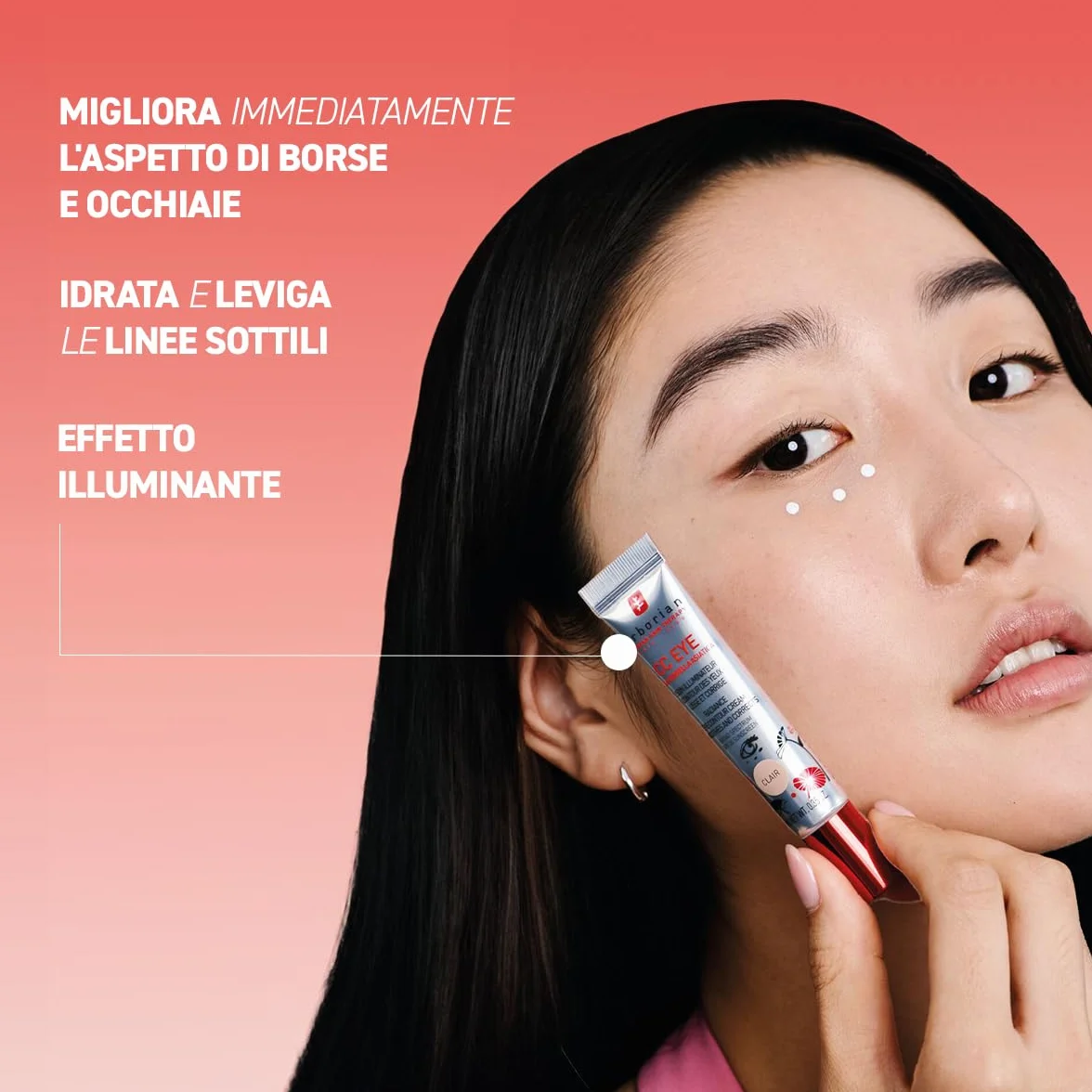 Erborian - CC Eye Crema Chiara alla Centella Asiatica – Trattamento Illuminante e Correttore Tinta Contorno Occhi SPF 20 - Leviga e Corregge le Occhiaie - Trattamento Cosmetico Coreano - Clair - 10 ml