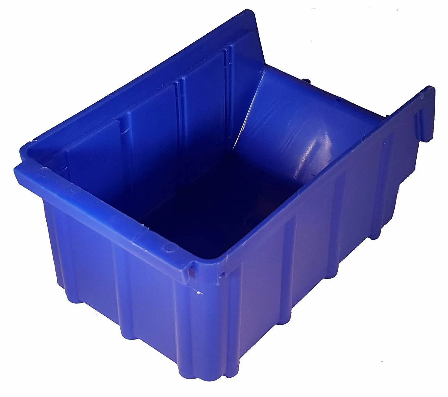 80 scatole impilabili blu misura 2 (102 x 167 x 76 mm) portaoggetti