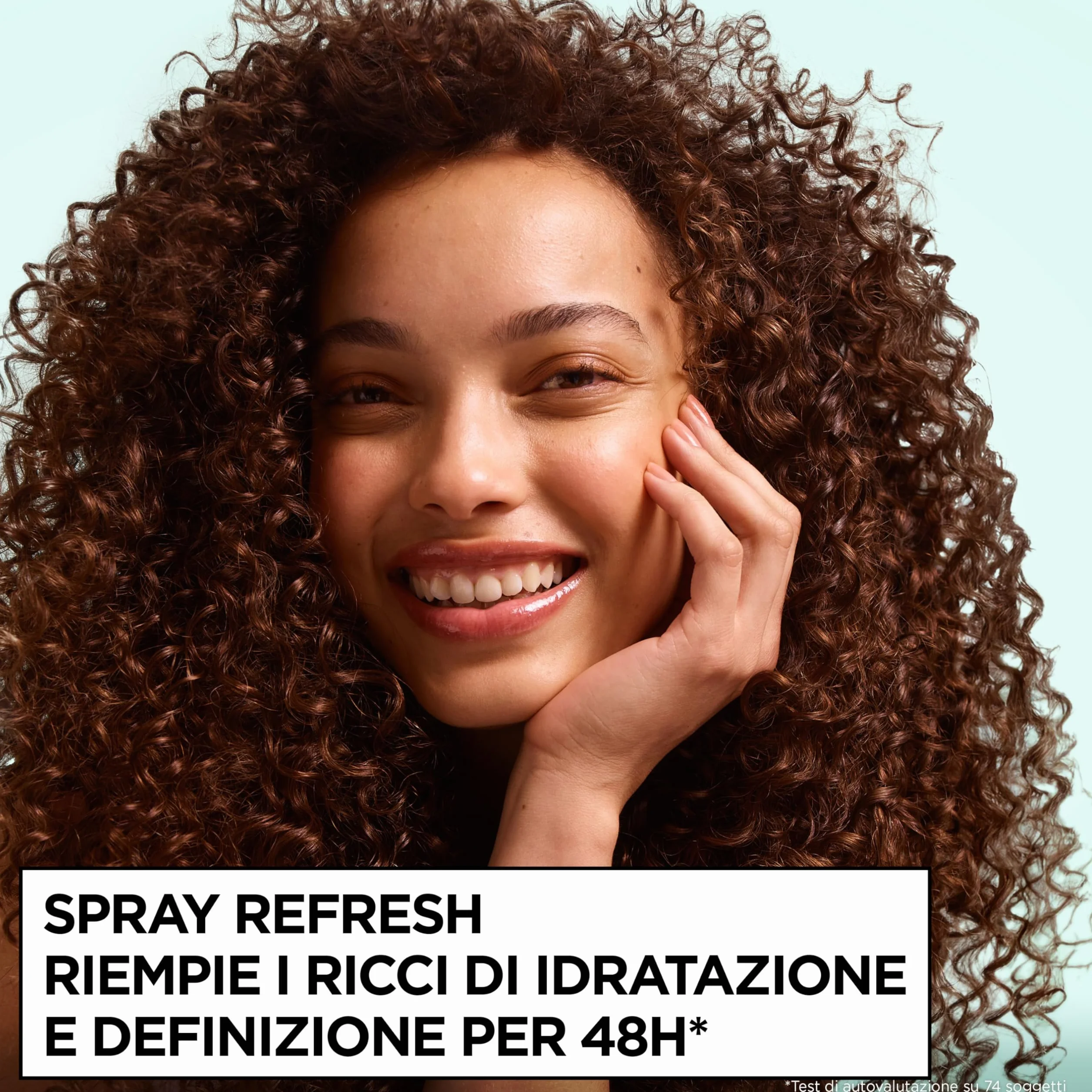 Garnier Fructis, Spray Idratante, Per Capelli Ricci, Capelli Ricci Definiti e Idratati, Arricchito con Acido Ialuronico e Burro di Karité, Metodo Ricci, 150 ml