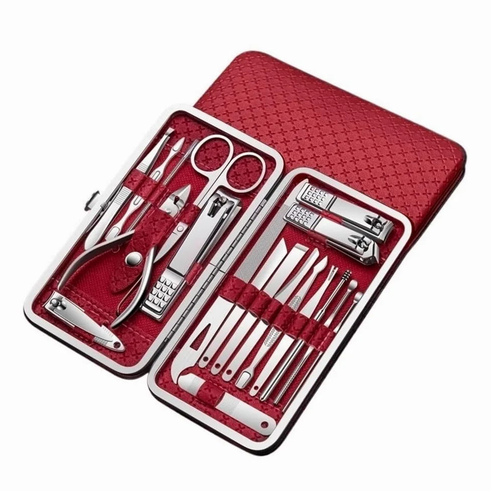 Set Professionale di tagliaunghie in Acciaio Inossidabile per Manicure e Pedicure, tagliaunghie per Le Dita dei Piedi e tagliaunghie per Le Mani.