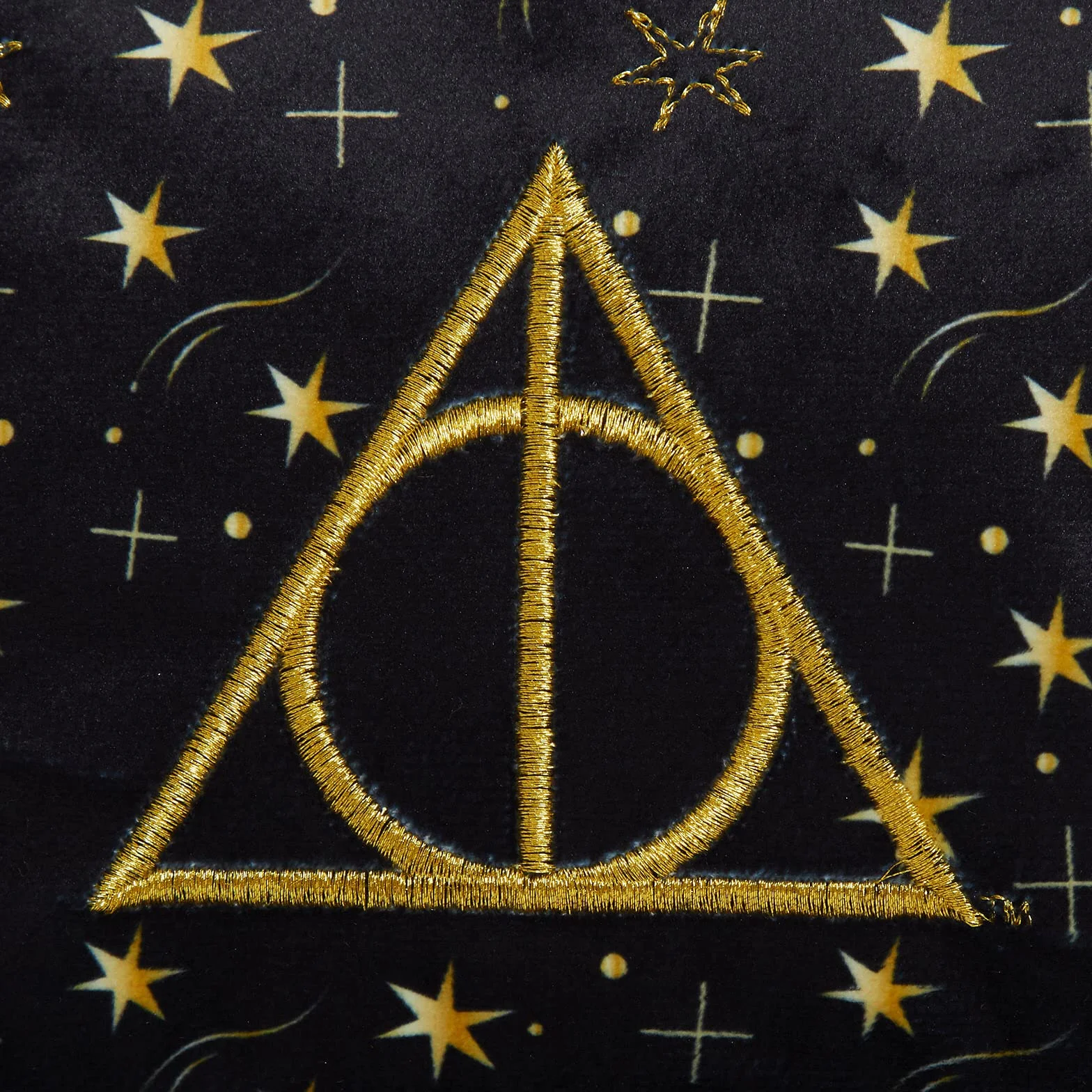 Beauty case Harry Potter per donne e ragazze, astuccio doppio lato nero per cosmetici e articoli da toeletta, accessorio da viaggio, regalo delle Relique della Morte.