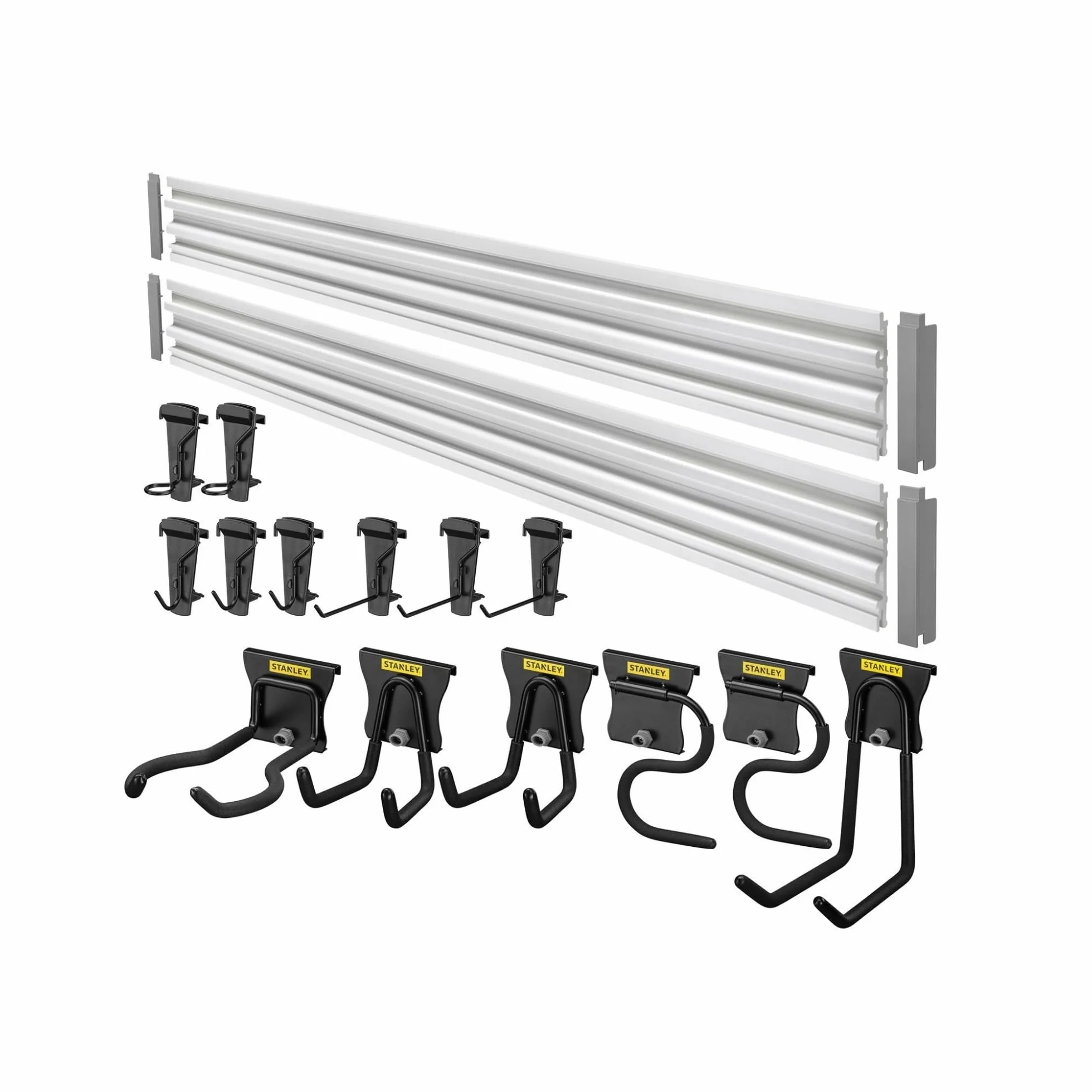STANLEY STST22000-1 Kit 2 Binari 16 Ganci 4 Tappi, Grigio