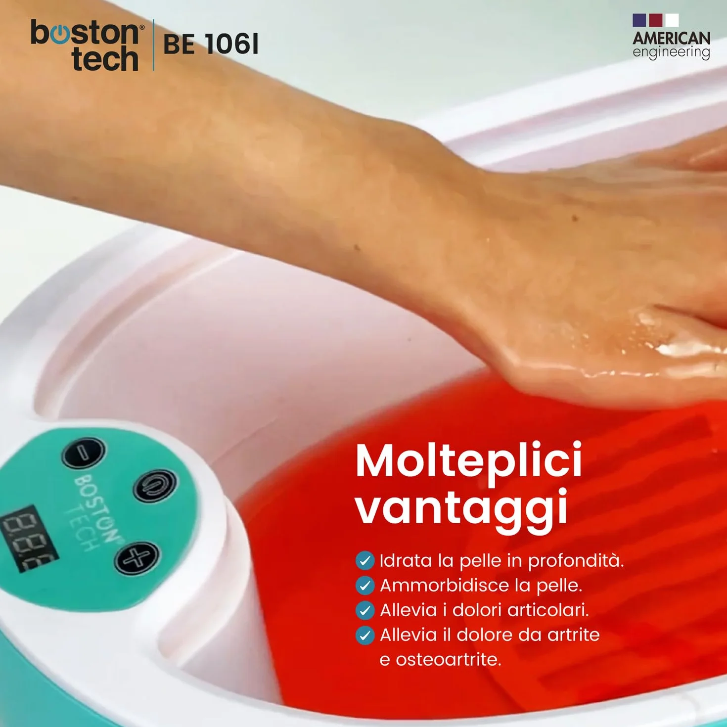 Cera di paraffina per mani e piedi Boston Tech|Riabilitazione antiossidante+ Trattamento di artrite e artrosi+ Idrata+ Nutre+ Estetica|Ideale per qualsiasi bagno di paraffina|6 blocchi da 450g Lavanda