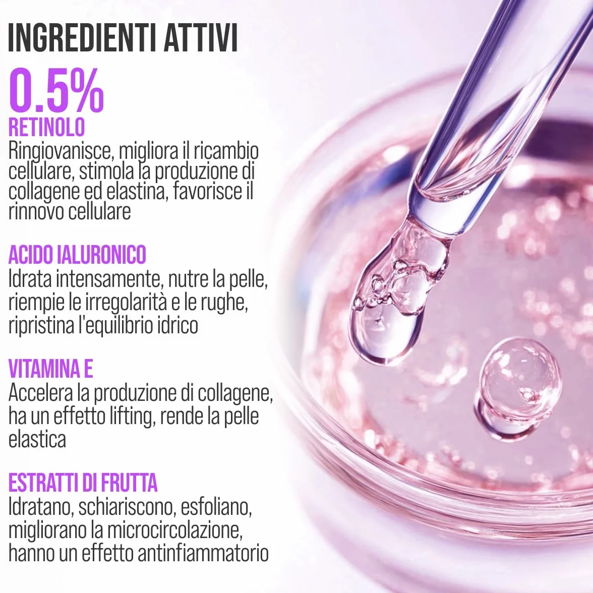 7DAYS Crema Viso e Collo Coreana Antirughe al Retinolo con Rullo Massaggiante – Effetto Lifting Rassodante e Compattezza, Azione Levigante, per Rughe e Linee Sottili, per il Doppio Mento, 80 ml