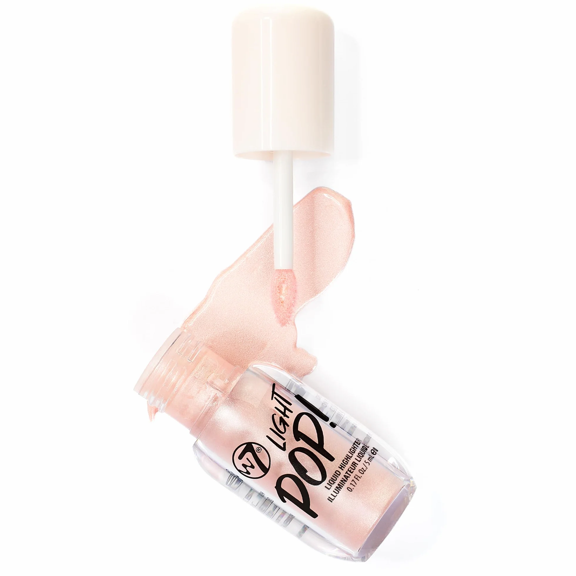W7 Pop Duo - Set regalo per trucco Love Pop Lip & Cheek Tint + Light Pop Liquid Highlighter - Colore costruibile, Juicy Tint & Glow - 2 x 5 ml