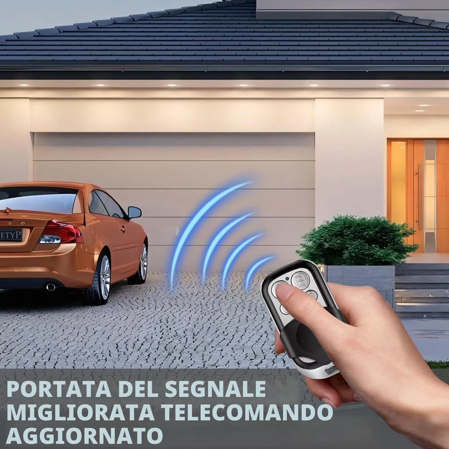 Telecomando Universale Cancello 433,92 MHz 3 Pezzi