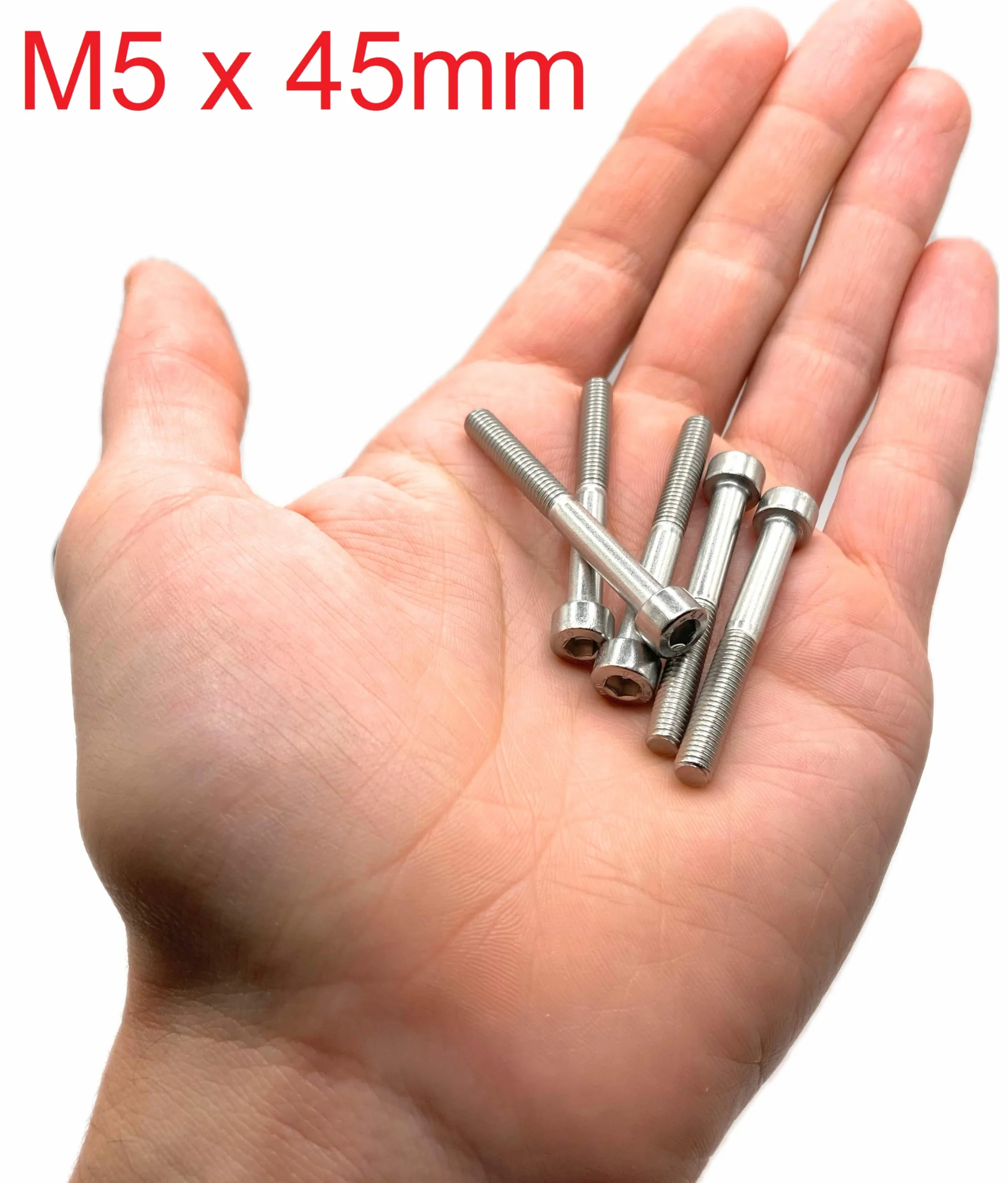 Śruby M5x45 mm CHC A2-70 Nierdzewne ISO 4762 DIN 912 - 10 sztuk