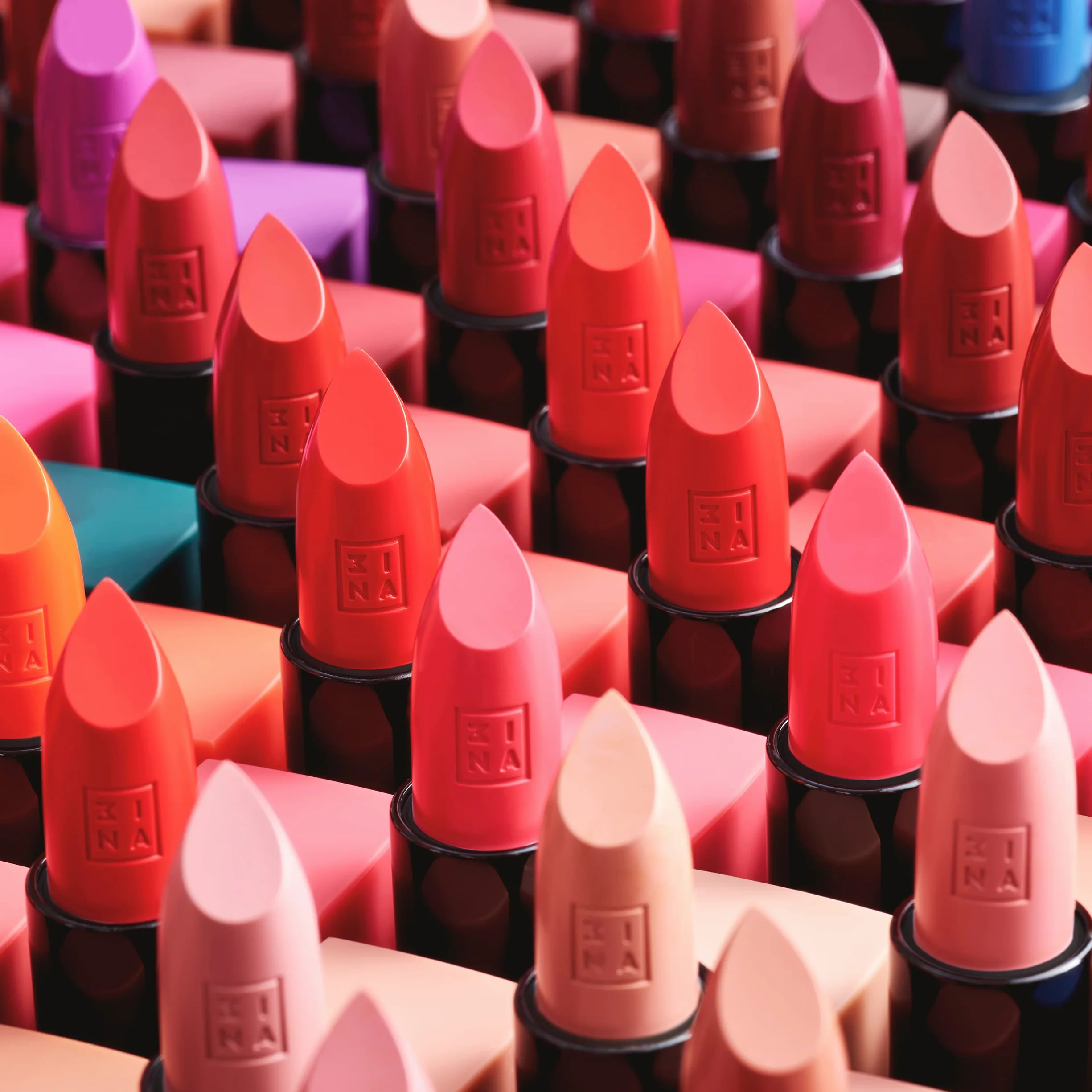 3INA MAKEUP - The Lipstick 257 - Rosa Polverosa - Rossetto Matte - Alta Pigmentazione - Rossetti Cremosi - Profumo di vaniglia e custodia magnetica - Lucido e Mat - Vegan - Cruelty Free