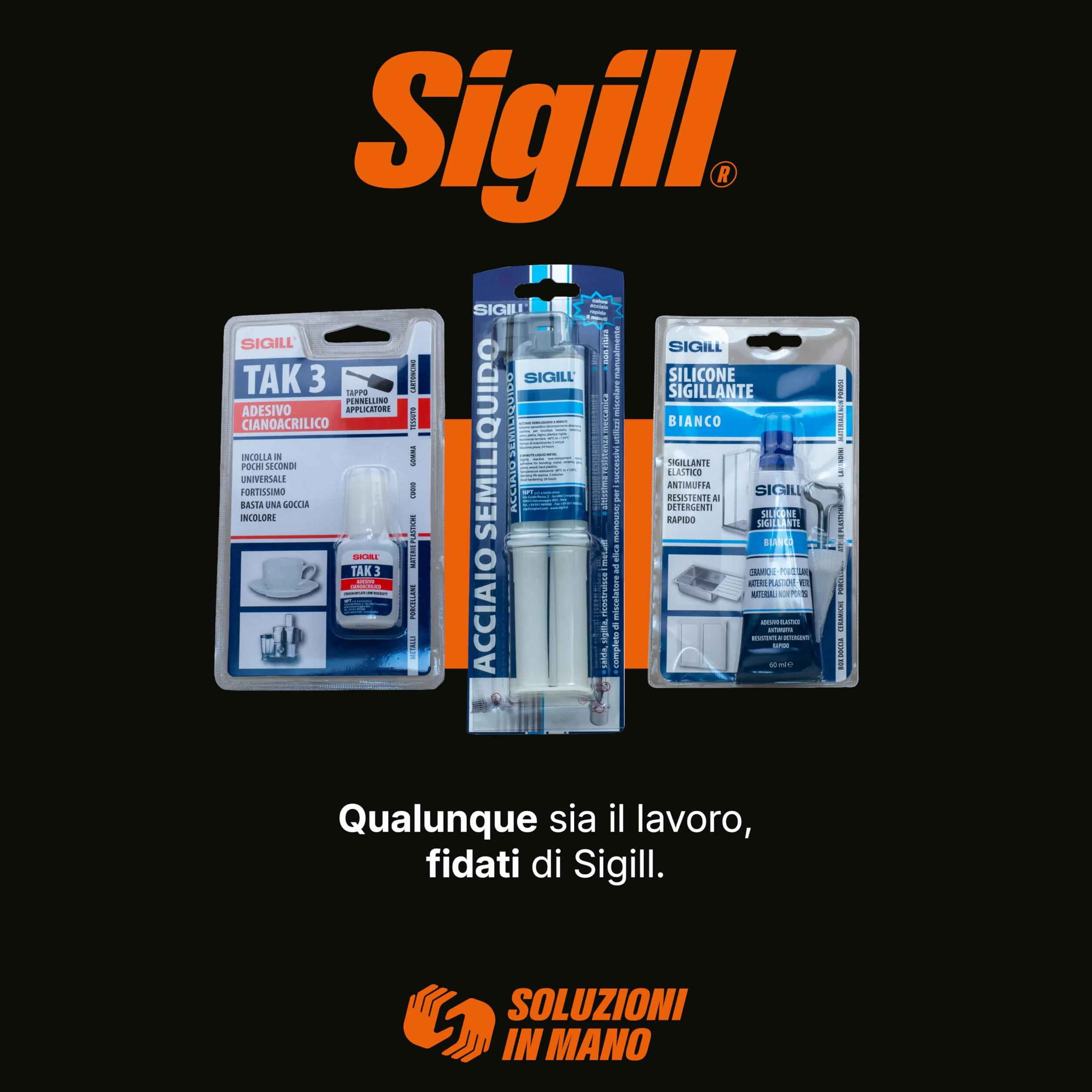 SIGILL Adesivo Bicomponente Epossidico Acciaio Semiliquido 25g