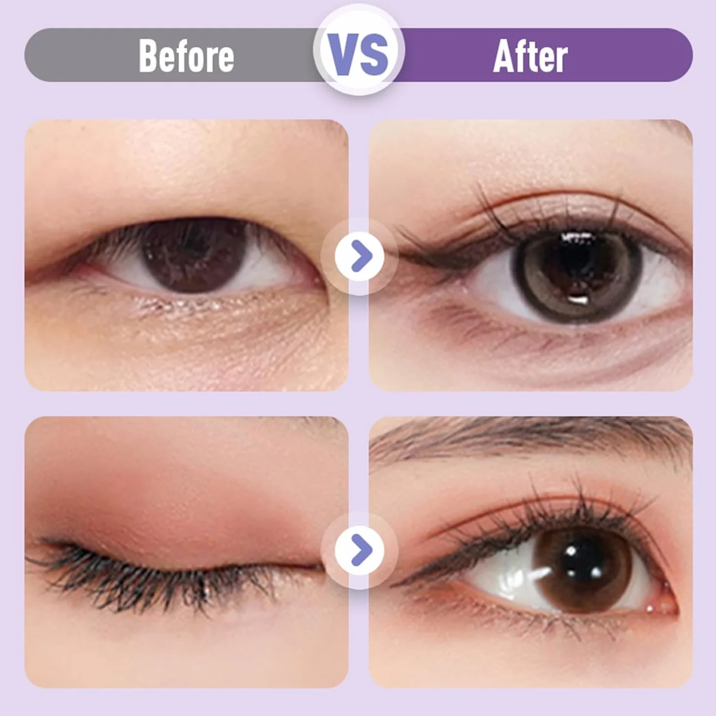 Crema per palpebre ad asciugatura rapida e lunga tenuta, crema per definire le doppie palpebre, crema lifting invisibile leggera, flessibile e senza pieghe, per palpebre cadenti