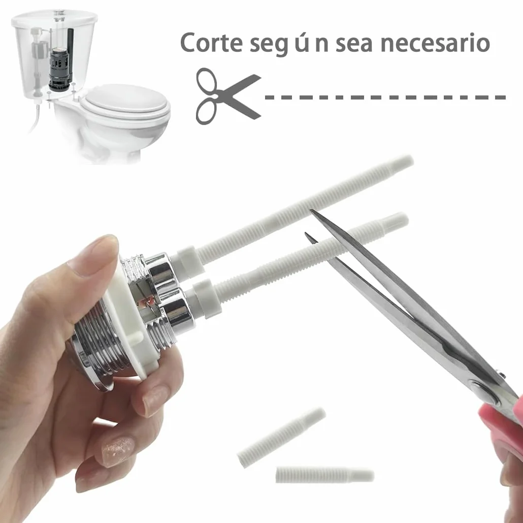 Voarge Pulsante di sostituzione a doppio scarico 38 mm, universale per 37-44 mm