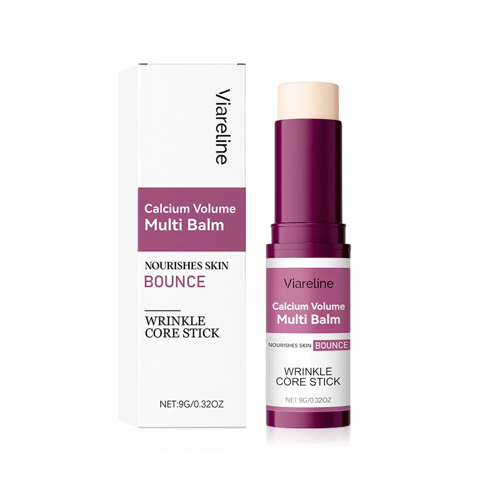 Calcium Volume Multi Balm, Calcium Multi Balm Stick, Crema di Calcio Anti-Invecchiamento, Stick Coreano Viso Antirughe, Sticks di Calcio Idratanti per Occhi, Viso, Collo
