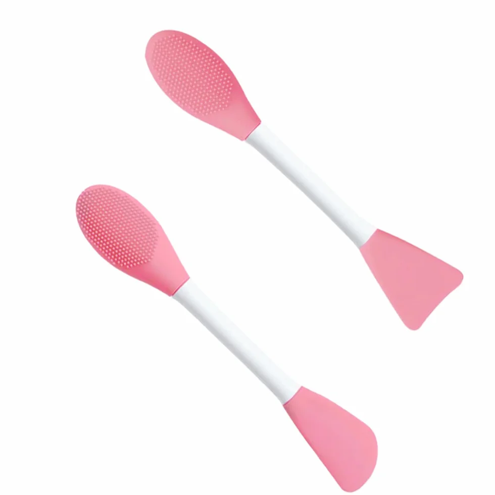 Pennello in Silicone per Maschera Facciale, 2 Pezzi, Applicatore per Maschera, Pennello Cosmetico, Per l'applicazione di Laschere Facciali, Strumento di Bellezza Fai Da Te