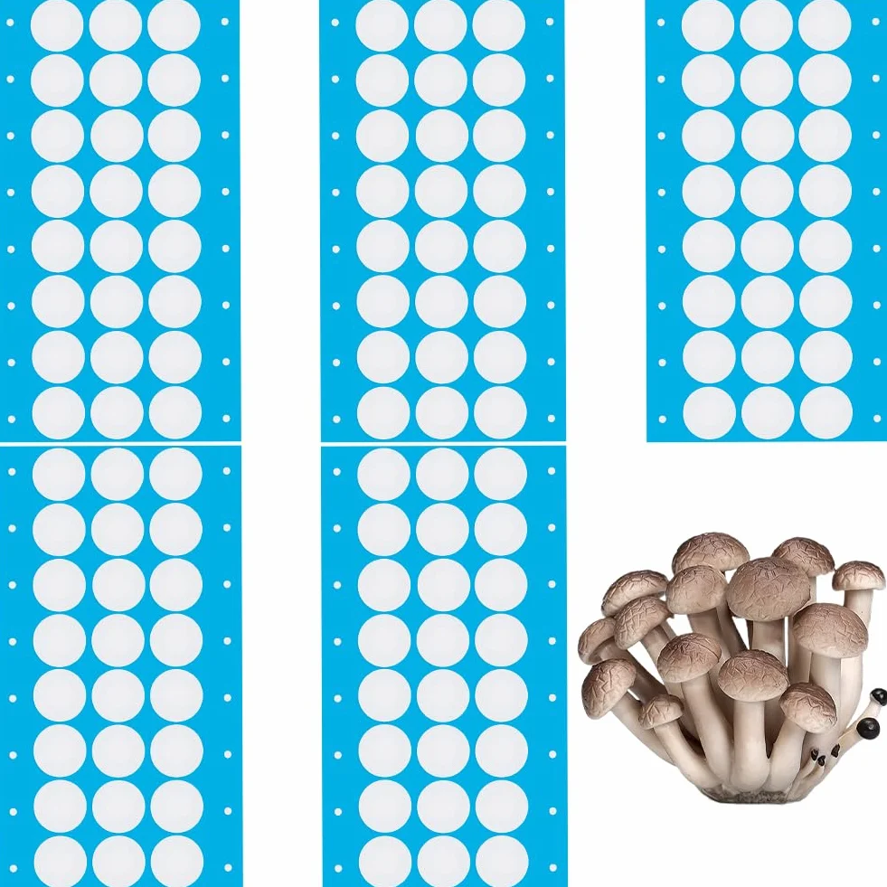 GORGECRAFT 144 pz Filtro Sintetico Adesivo Disco 20mm 0.3μm per Coltivazione Funghi