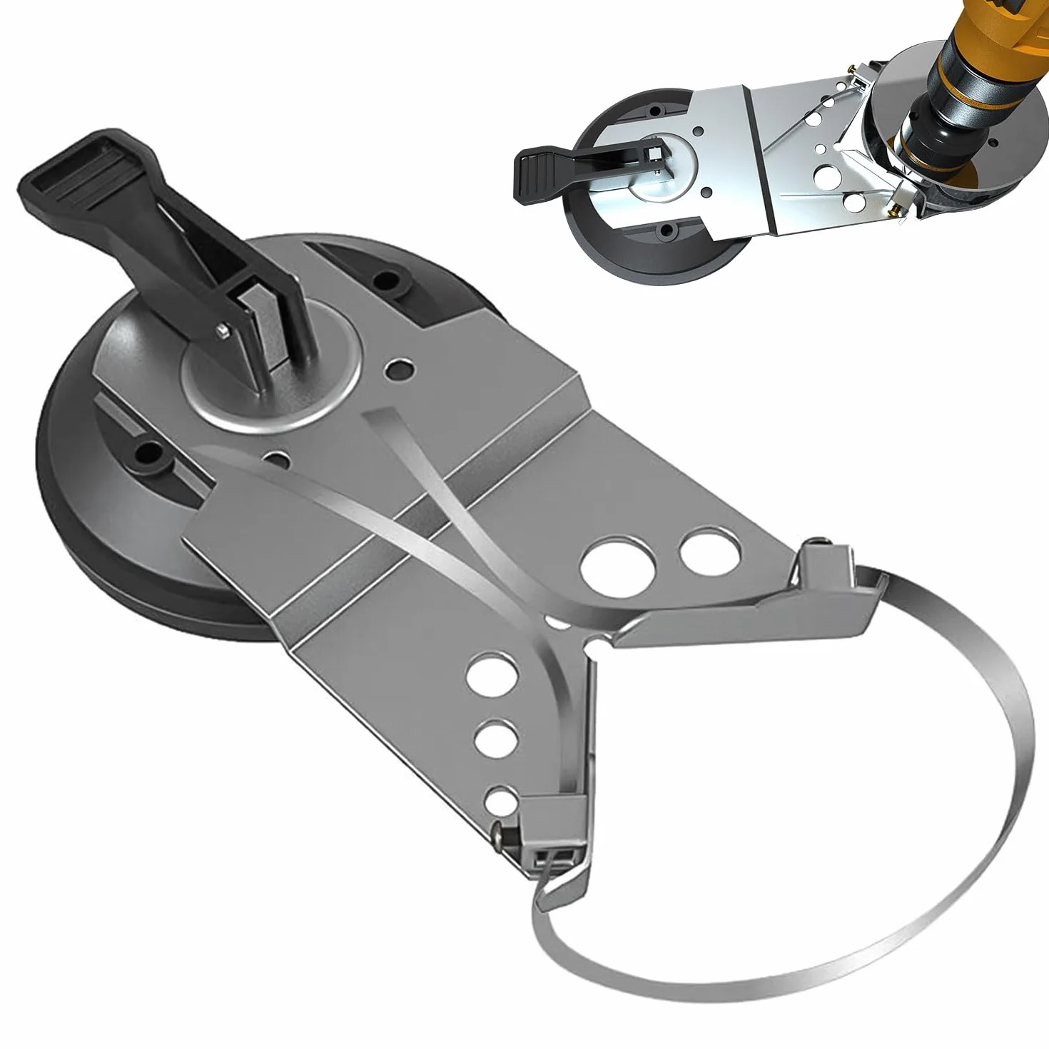 Posizionatore Perforazione Piastrelle Ceramica Striscia Fissaggio Acciaio Inossidabile Punte Trapano 6-150mm Vetro