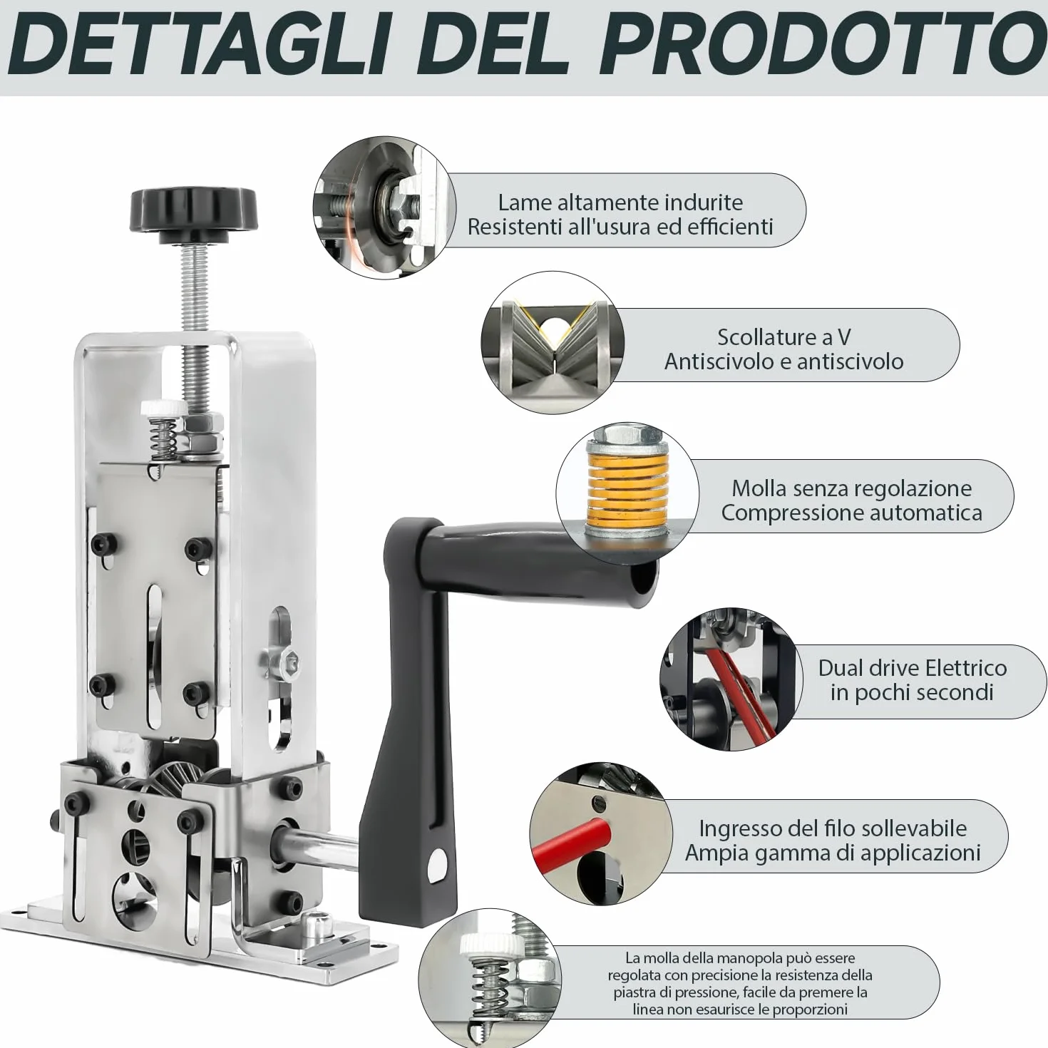 Spelafili Elettrici 1-25mm Macchina Spelacavi Manuale Alimentato Pinza per Riciclo Rame