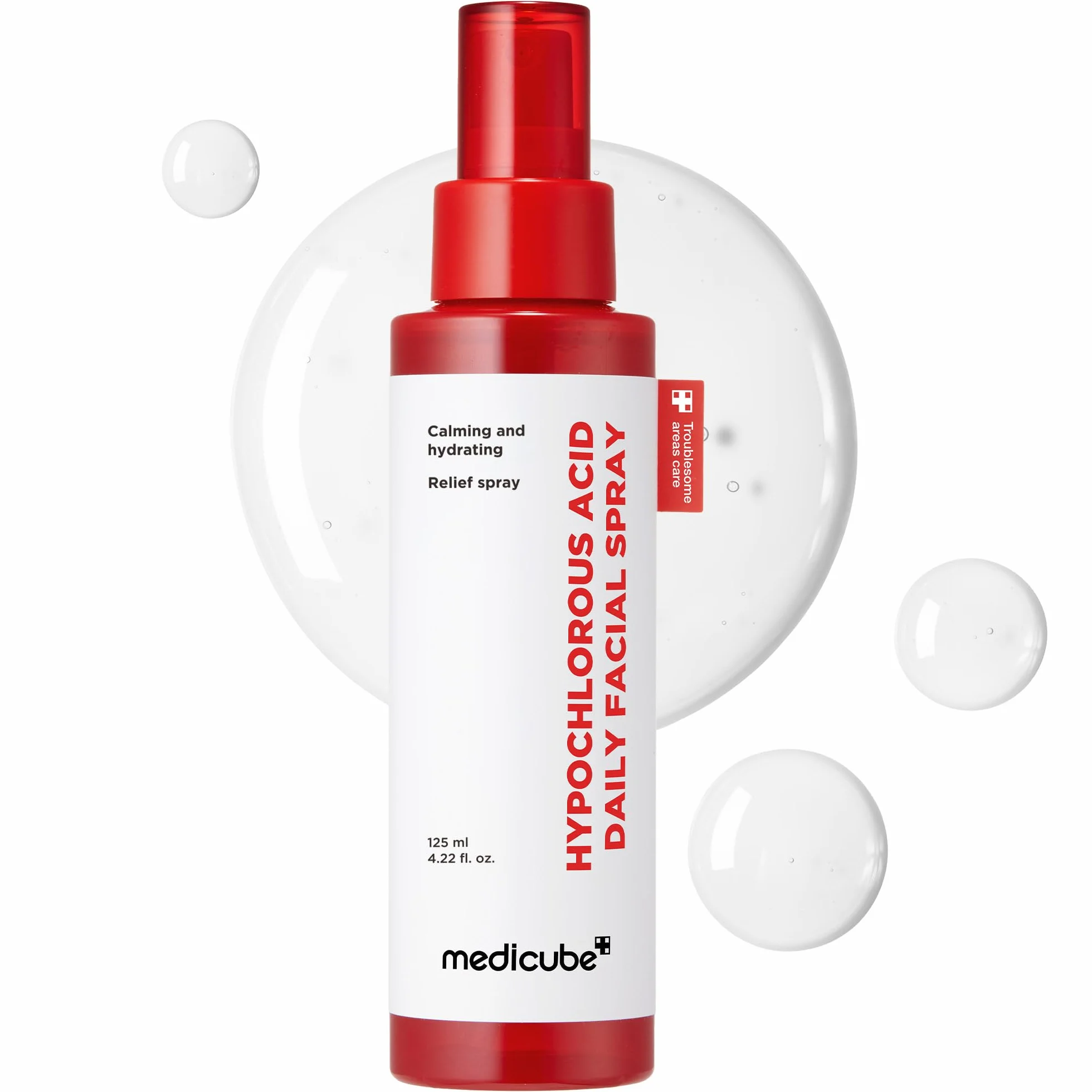 medicube Power Soothing Spray 125 ml – Spray HOCl lenitivo per pelle sensibile e tutti i tipi di pelle – Cura quotidiana e post-sole