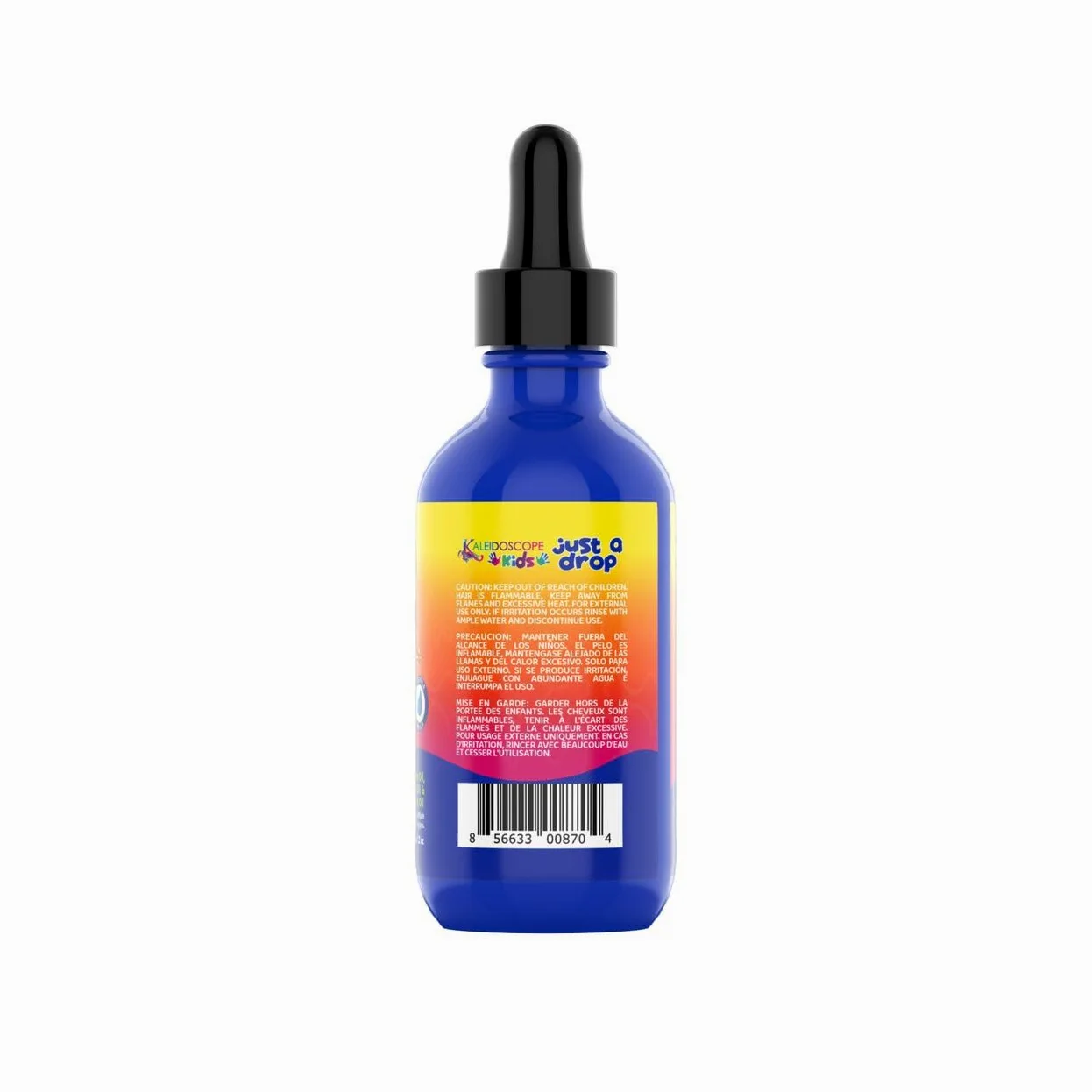 Kaleidoscope - Olio nutriente per bambini, con olio di ricino, cocco e argan, idrata il cuoio capelluto secco, ammorbidisce i capelli ricci, 56,7 g