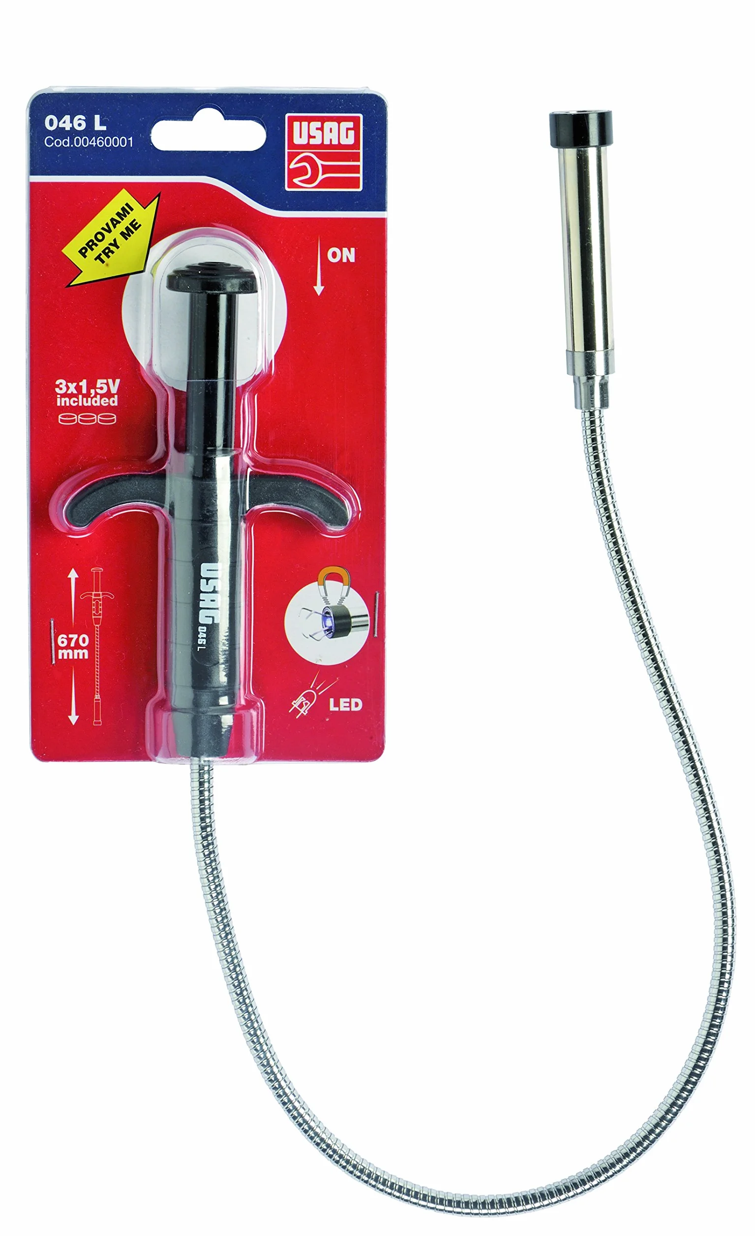 USAG 046 L Artiglio Flessibile Magnetico a LED