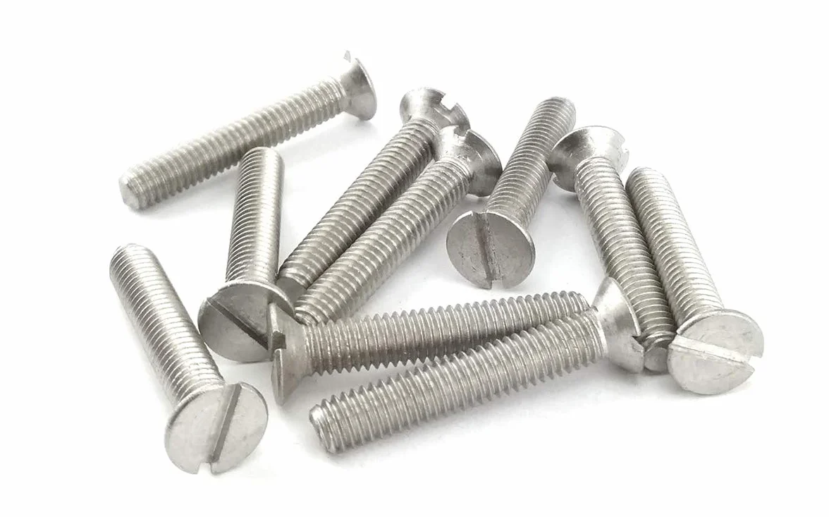 Viti a testa piatta in acciaio inox DIN 963