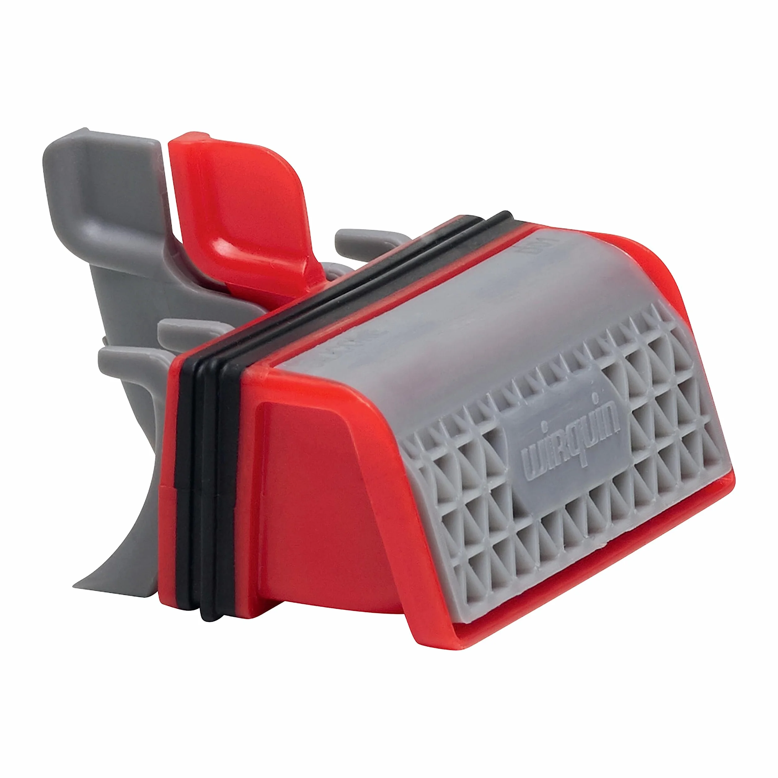 Wirquin Membrana Slim+ con filtro per capelli rimovibile per scarico doccia rosso e grigio