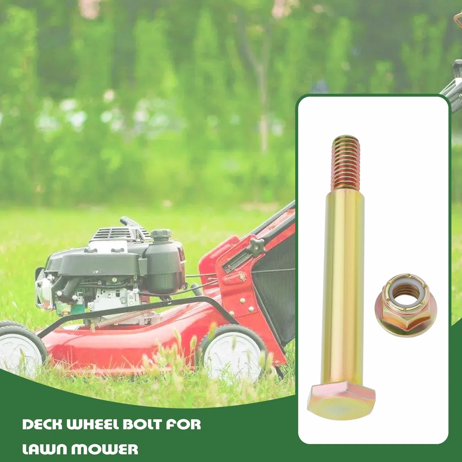 OTOTEC 4 Pezzi Bulloni per Ruote Ponte con Dadi Bloccaggio Compatibile Cub Cadet Craftsman Husqvarna Troy